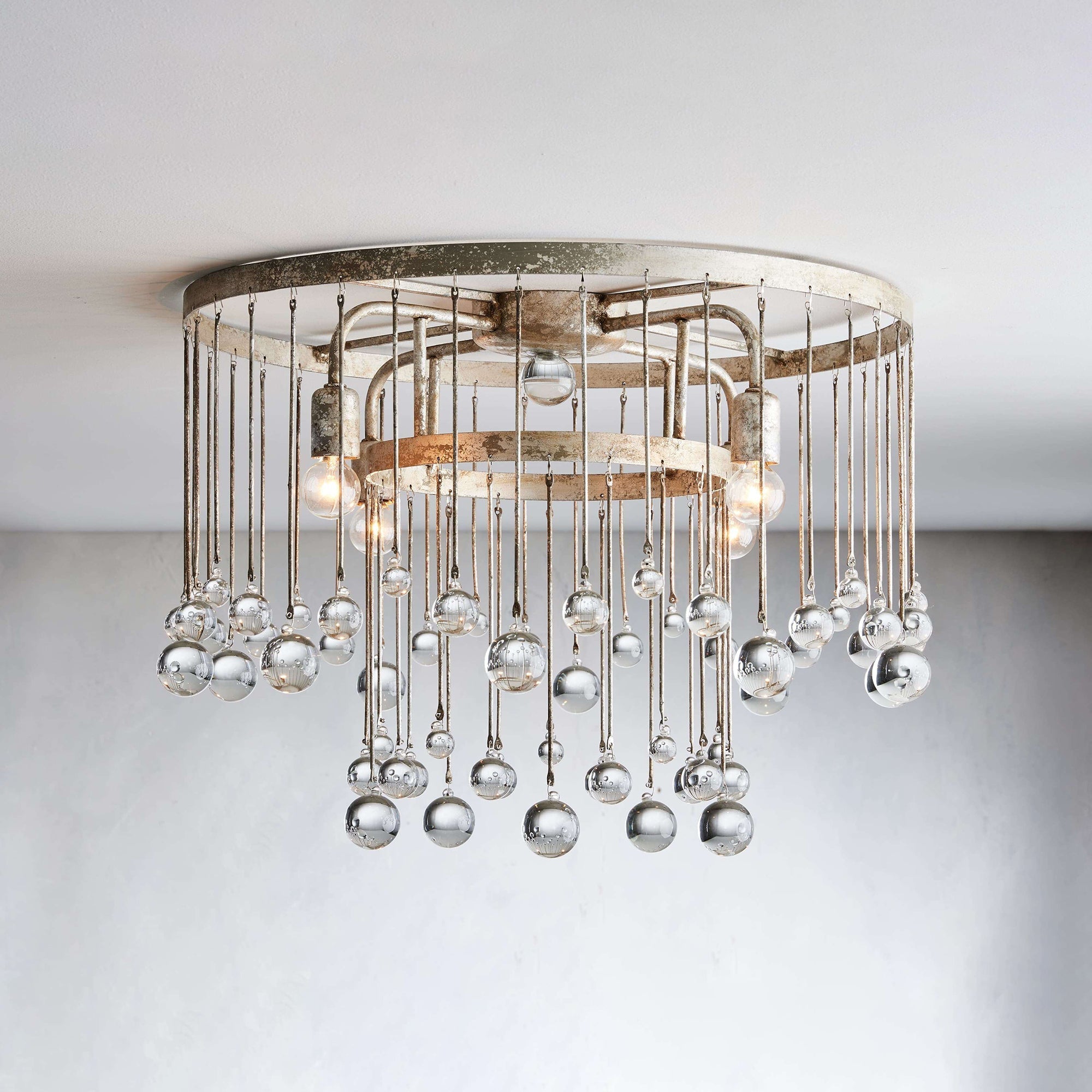 Fljotuvyo Postmodern Luxe Laiton Cristal Montage Encastré Plafonnier - Neutralighting
