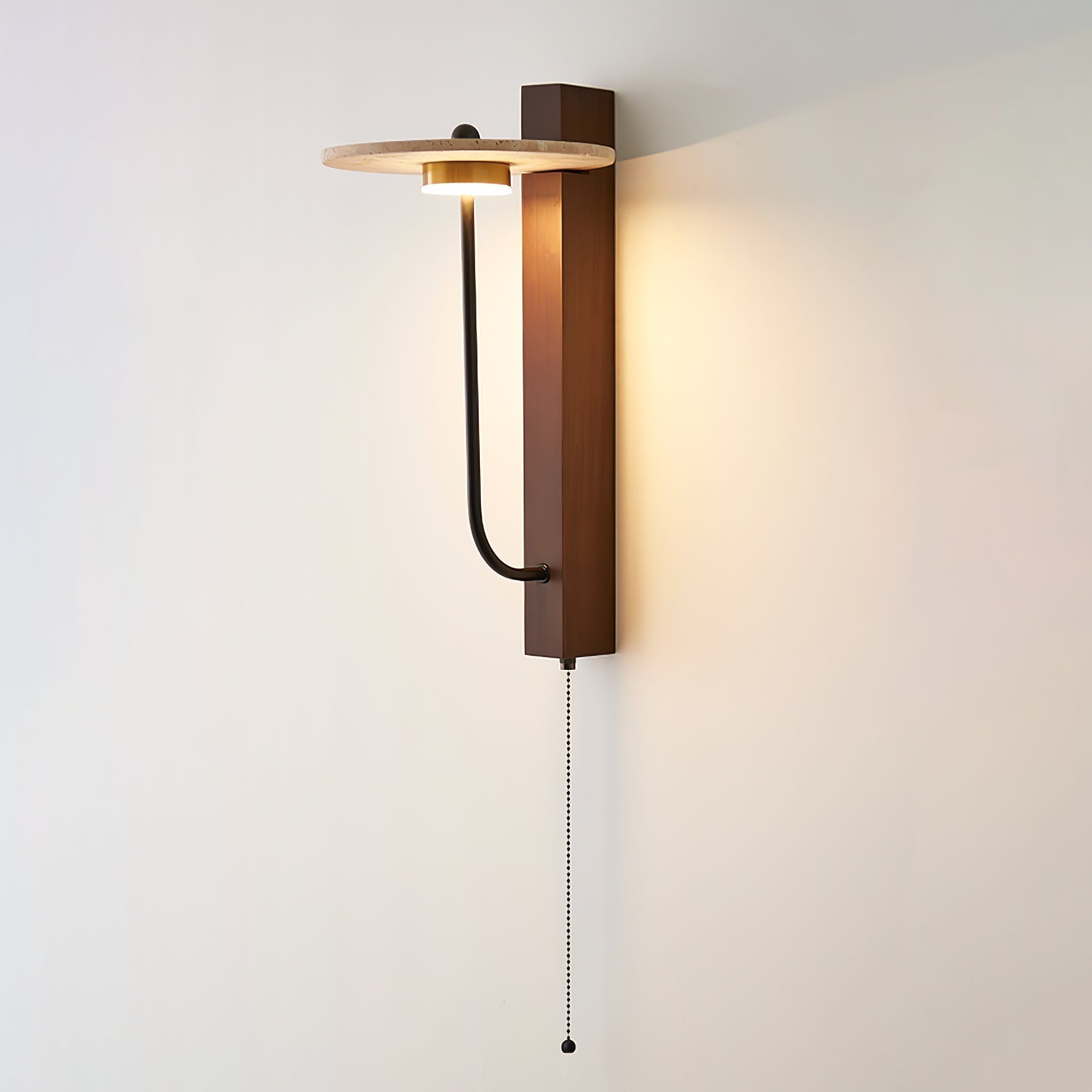 Viphayra Applique Murale à Bras Levier en Travertin - Neutralighting