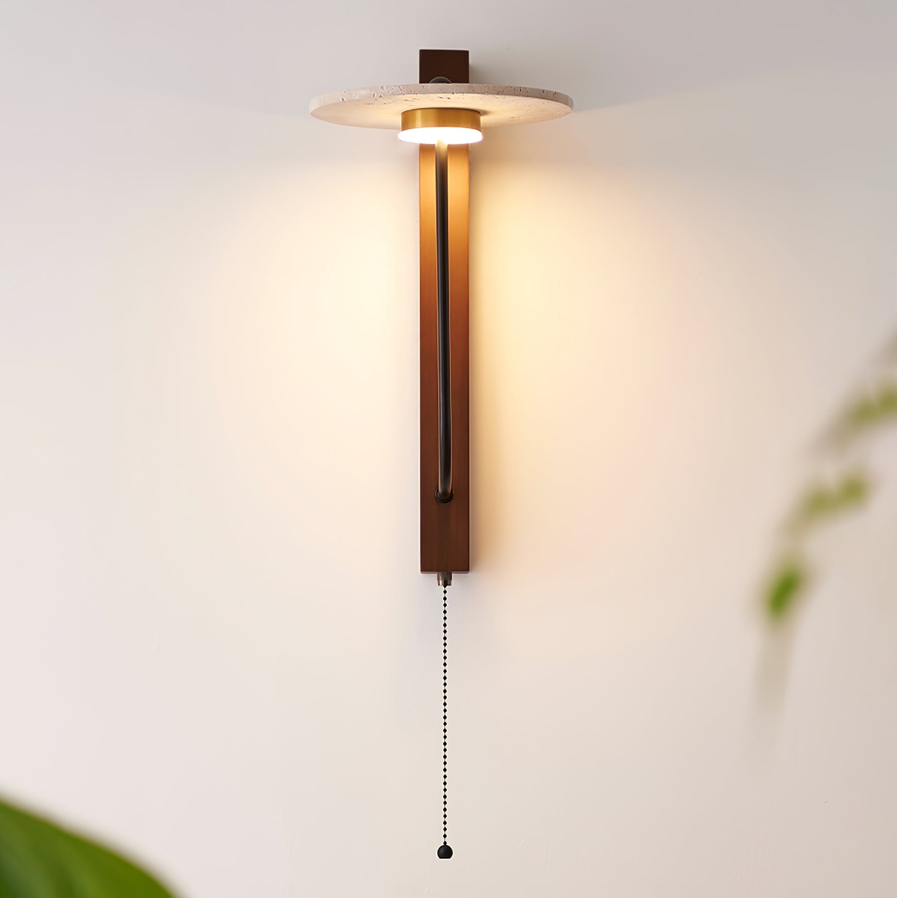 Viphayra Applique Murale à Bras Levier en Travertin - Neutralighting