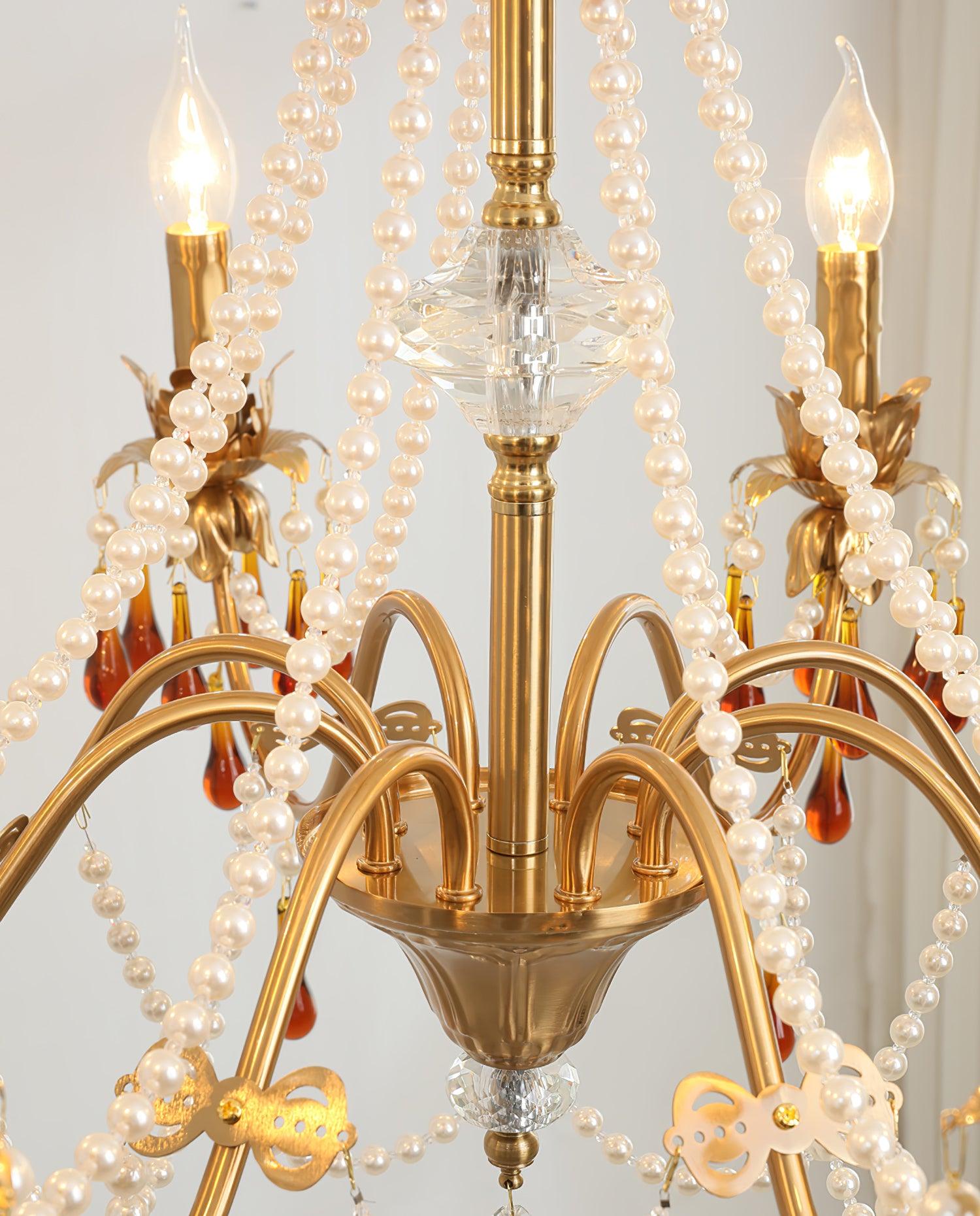 Ormirara Postmodern Luxury Amber Crystal Chandelier - Blowlighting