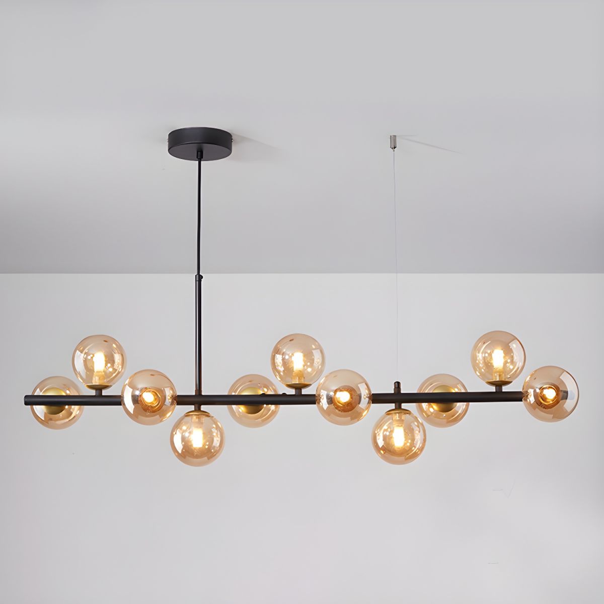 Lustra Chandelier Globe en Verre Doré - Neutralighting