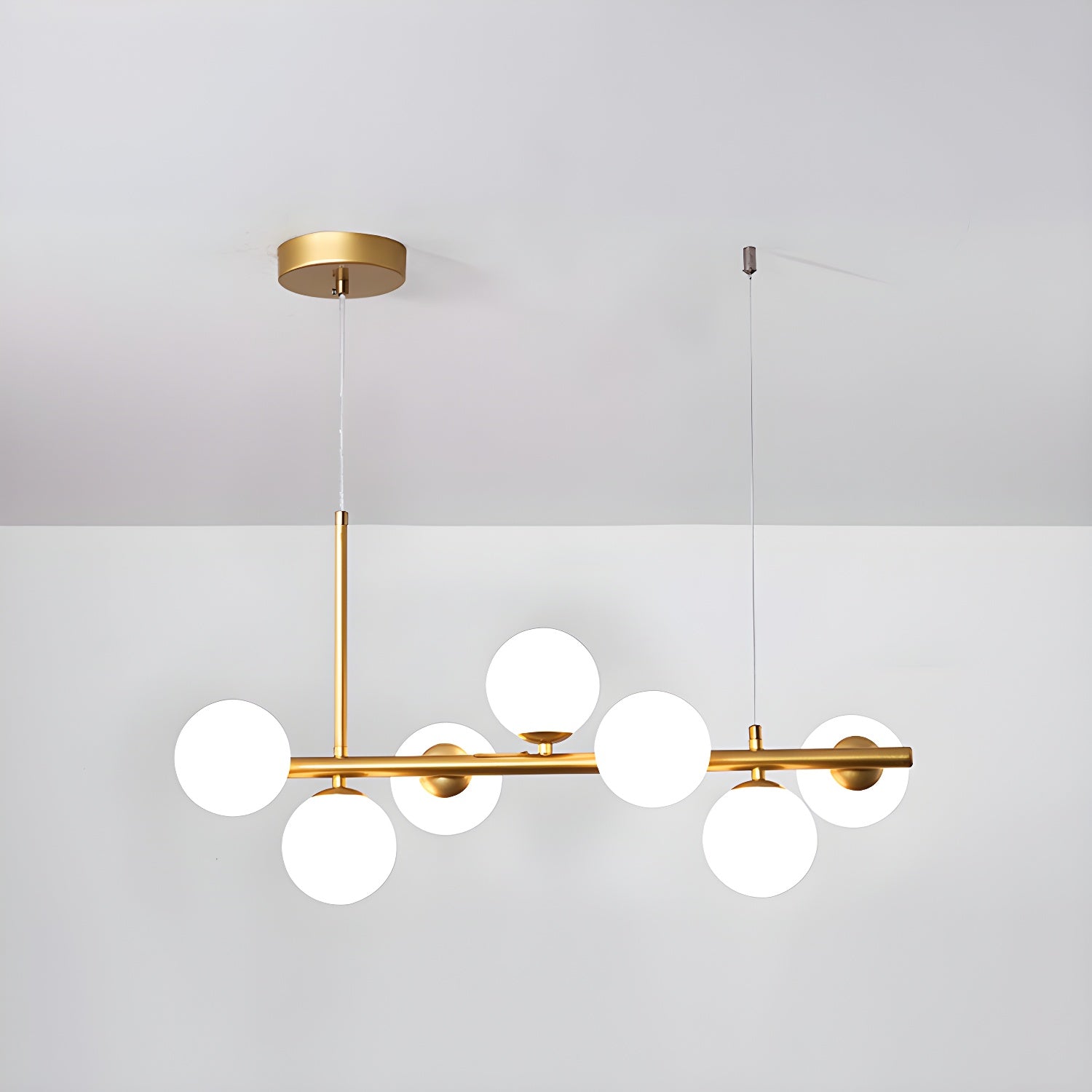 Lustra Chandelier Globe en Verre Doré - Neutralighting