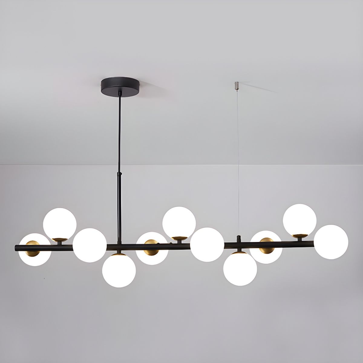 Lustra Chandelier Globe en Verre Doré - Neutralighting
