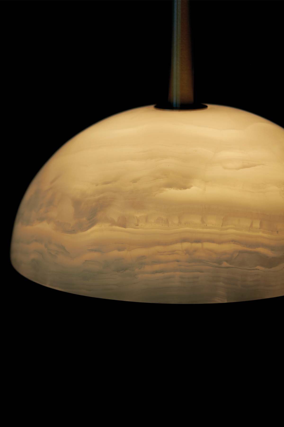 Aurelia Modern Minimalist Elegance Brass Metal Glass Pendant Lamp - Lamp Copper
