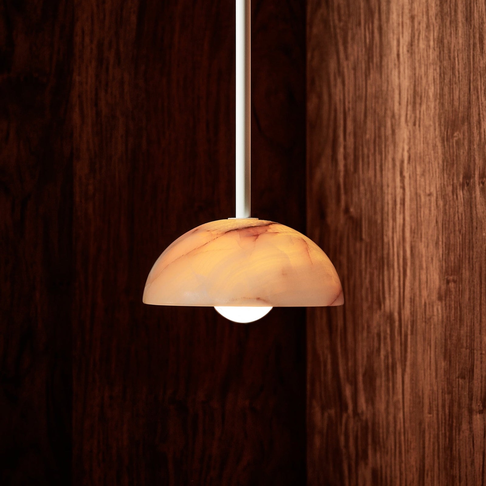 Aurelia Modern Minimalist Elegance Brass Metal Glass Pendant Lamp - Lamp Copper