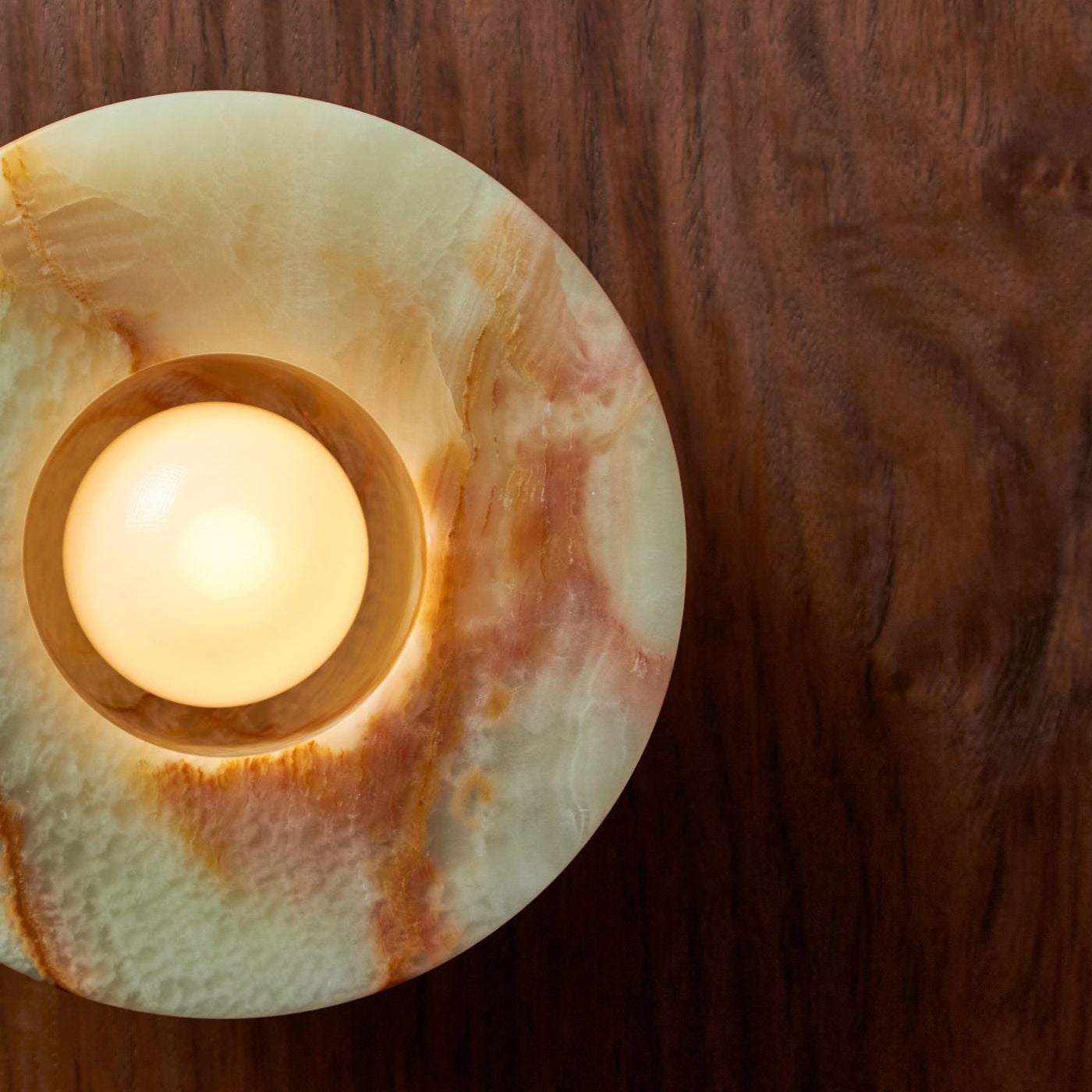 Ildvuvyo Surface Modern Minimalist Glass Metal Sconce Wall Lamp - Lamp Copper