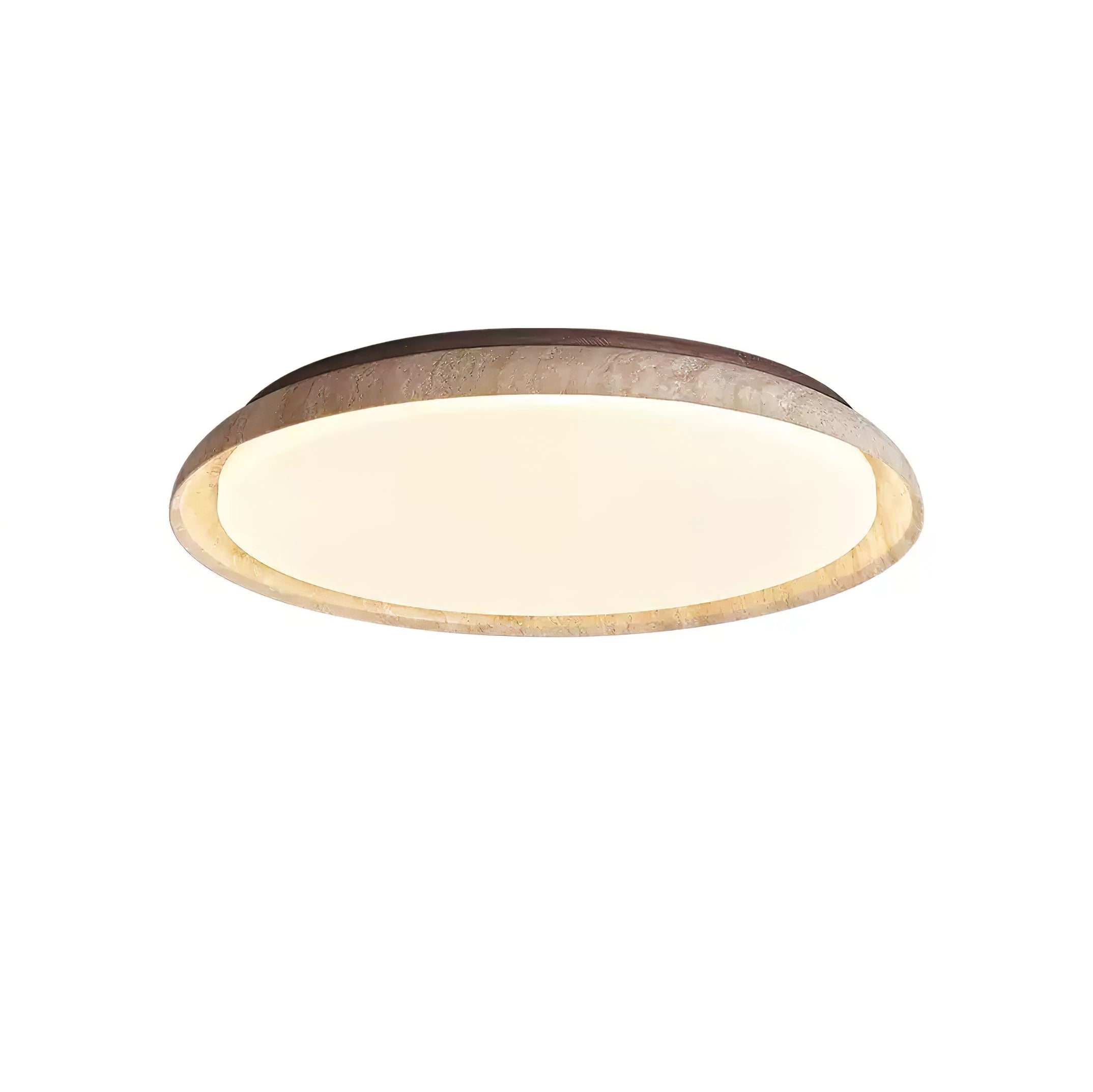 ElvinilaPlafonnier Bord-Rond en Travertin - Neutralighting
