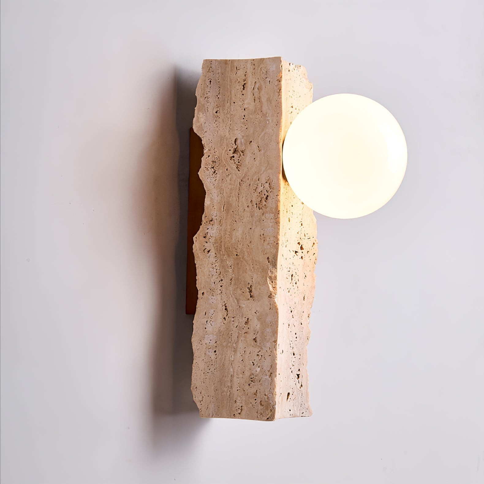 Elnoren Applique Murale Organique en Travertin - Neutralighting