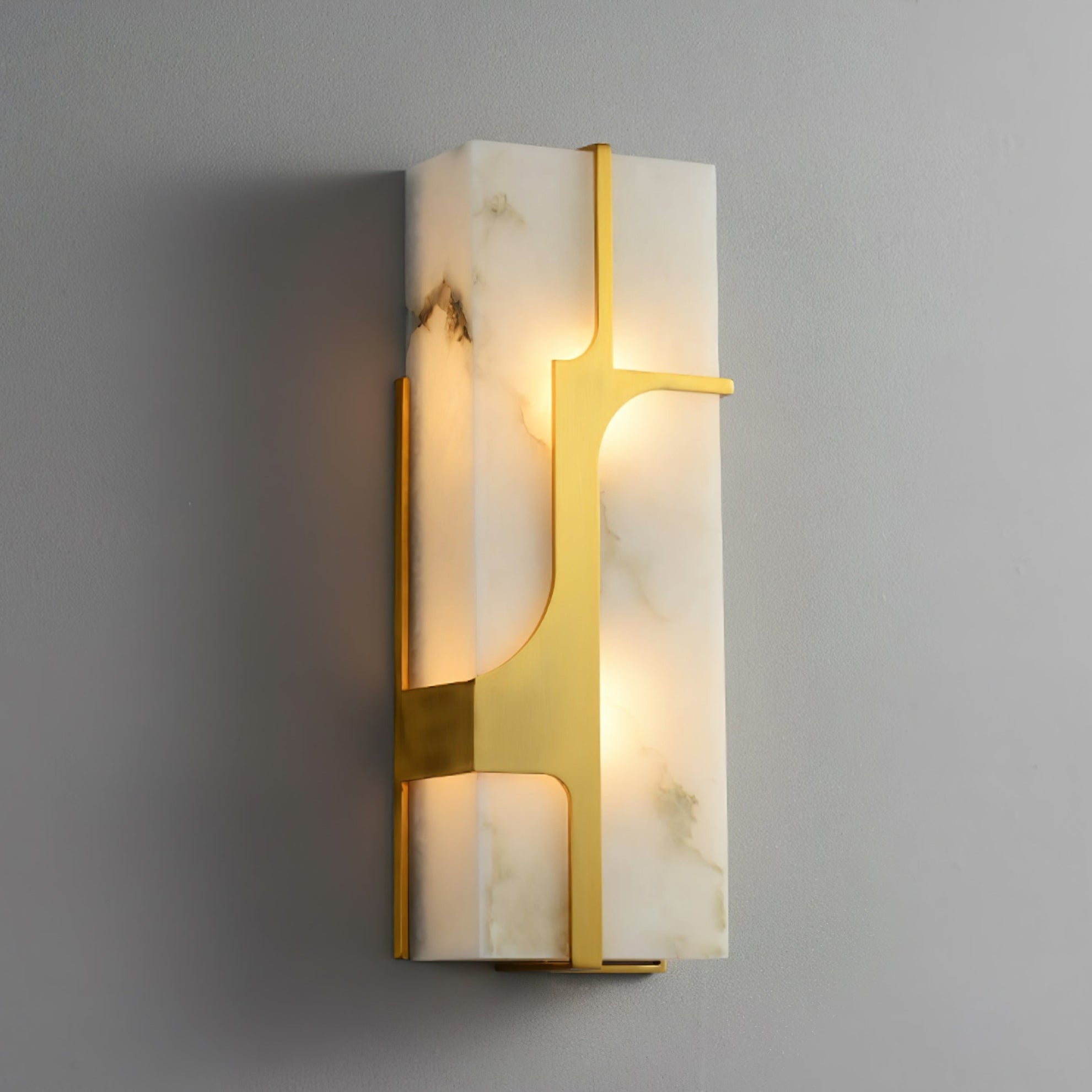 Ocarionis Applique Murale Géométrique en Albâtre - Neutralighting
