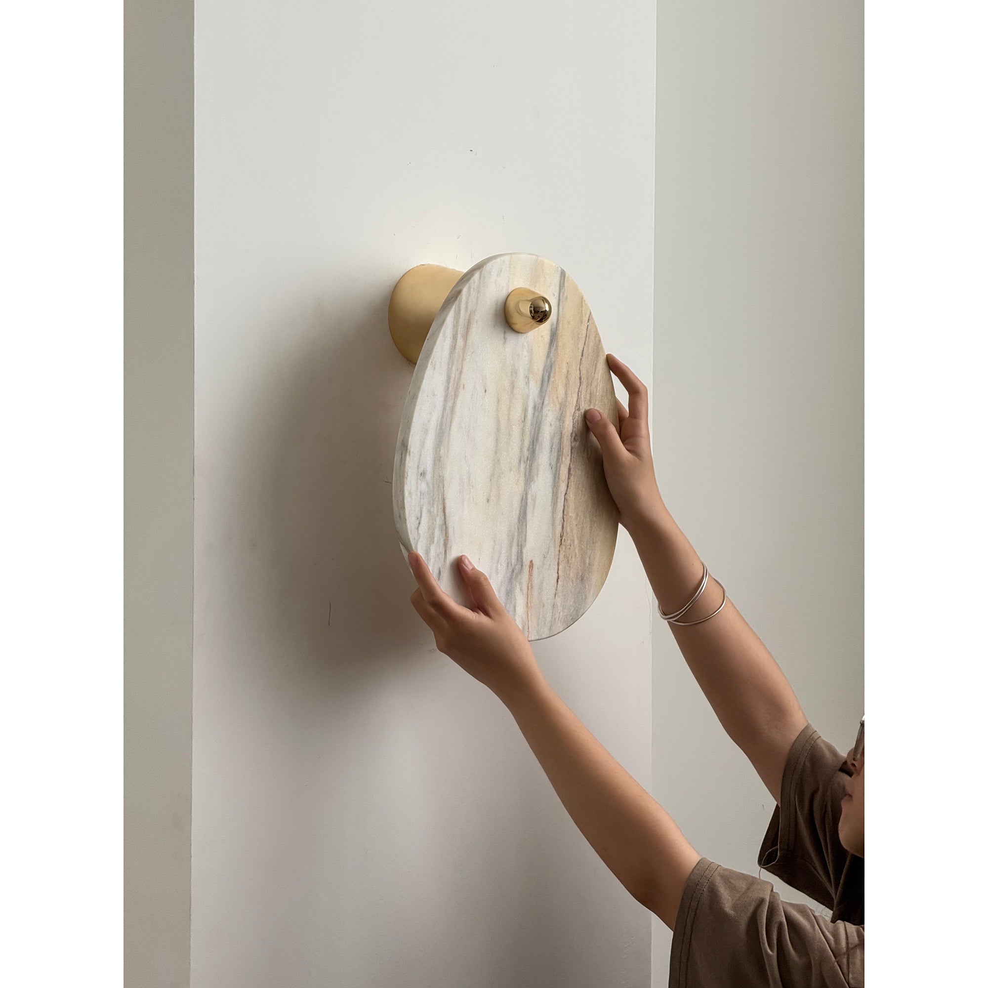 Norduvys Moderne Luxuriouse Métal Marbre Applique Murale - Neutralighting