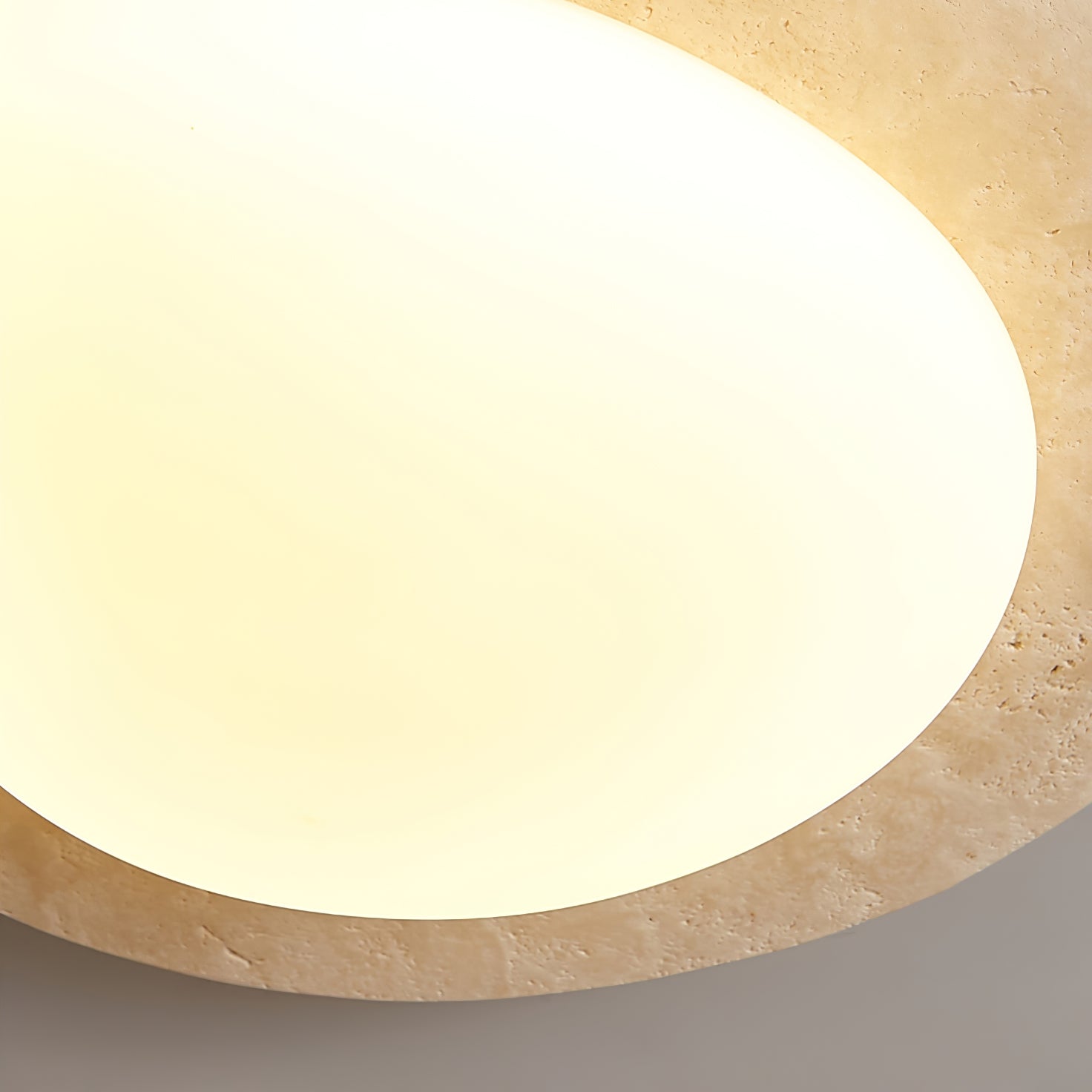 Orlaeisra Plafonnier Circulaire en Travertin - Neutralighting