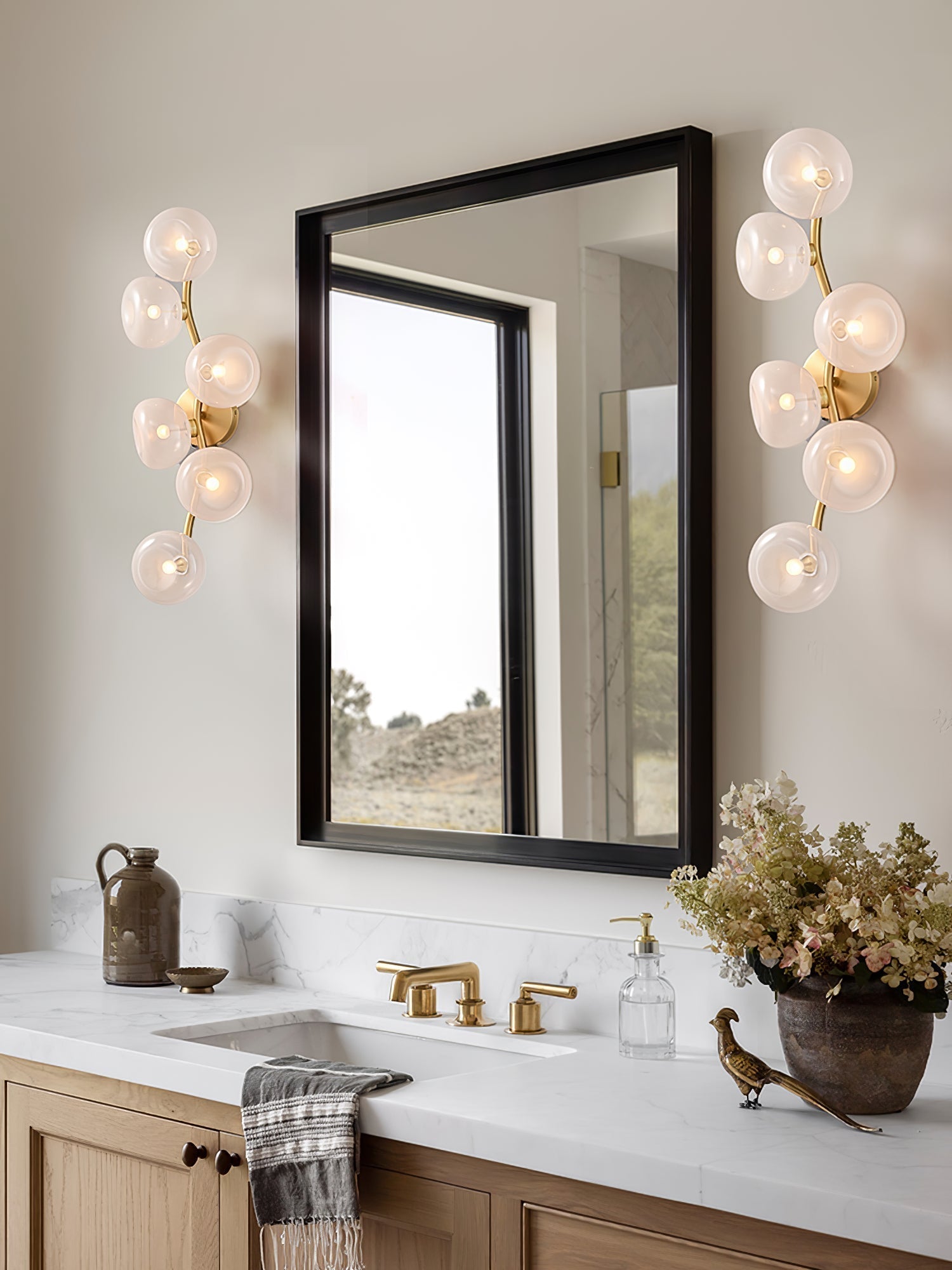 Applique Murale Vigne Art Nordique En Verre - Neutralighting