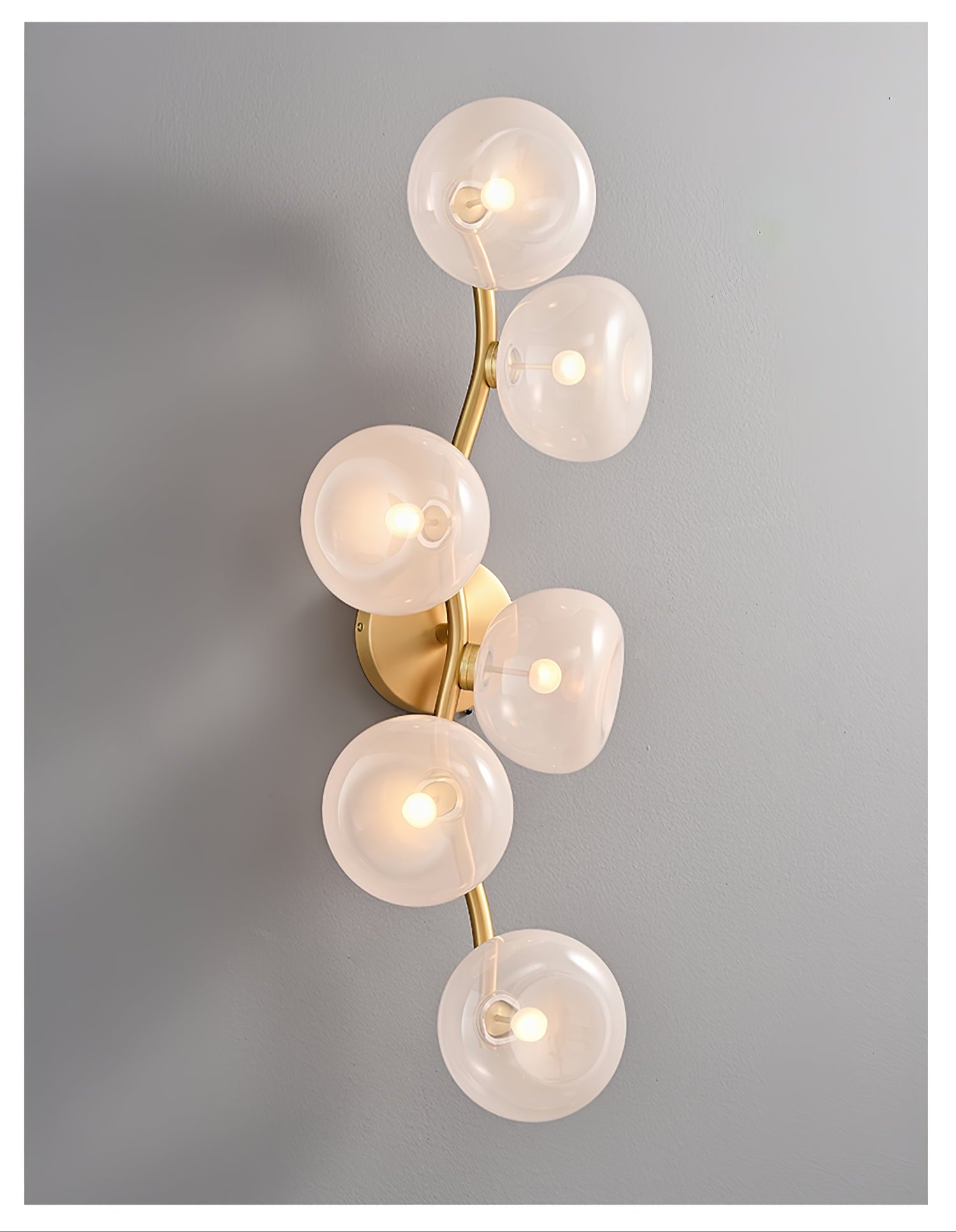Applique Murale Vigne Art Nordique En Verre - Neutralighting