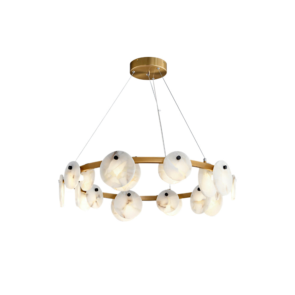 Ostruvys Postmodern Luxe Laiton Albâtre Lustre - Neutralighting