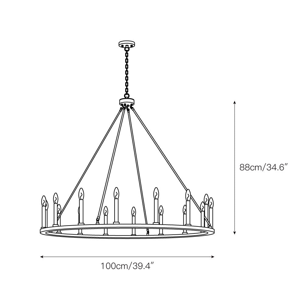 Mjolkuvyo Moderne Minimaliste Métal Lustre - Neutralighting