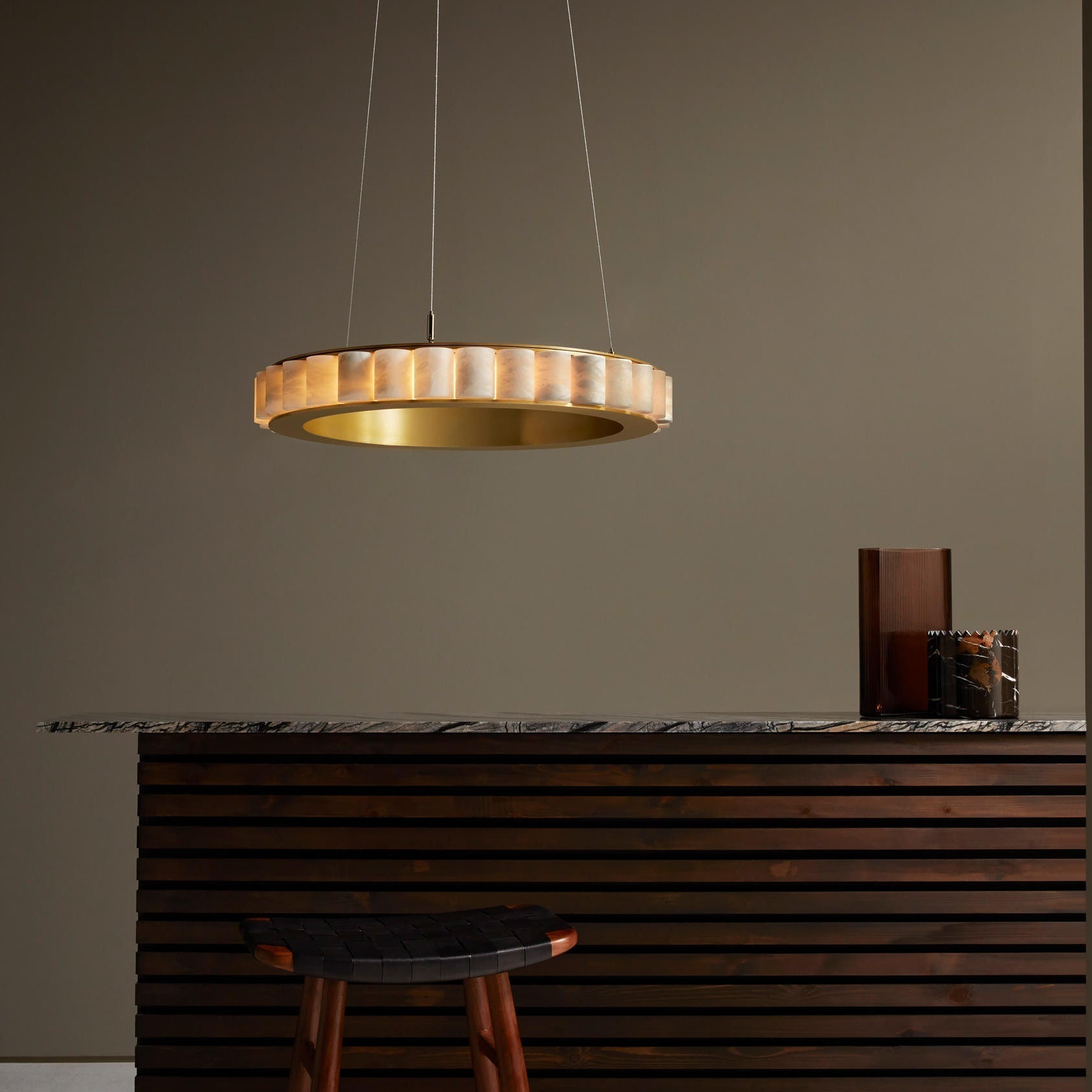 Sifuvyh Postmodern Luxe Inoxydable Albâtre Lustre - Neutralighting