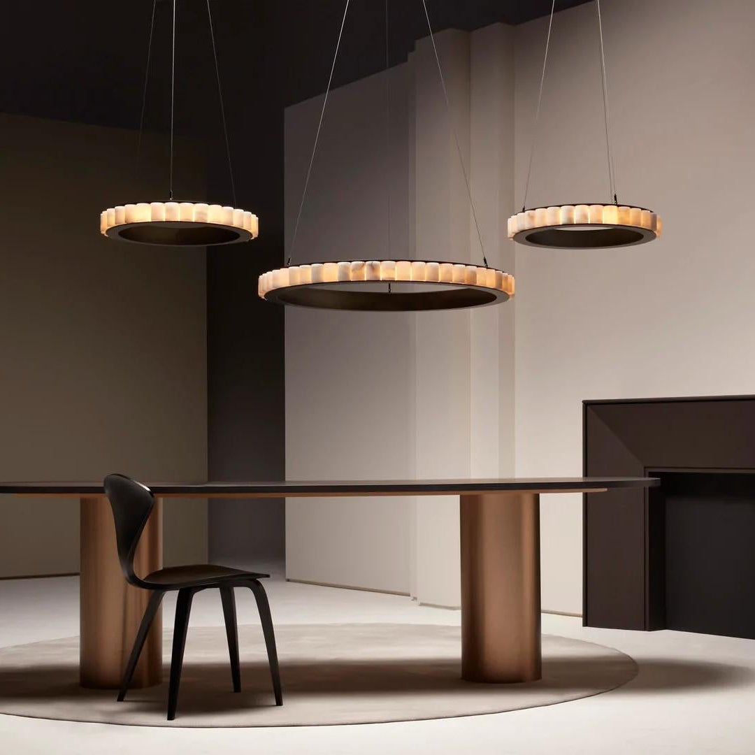 Sifuvyh Postmodern Luxe Inoxydable Albâtre Lustre - Neutralighting