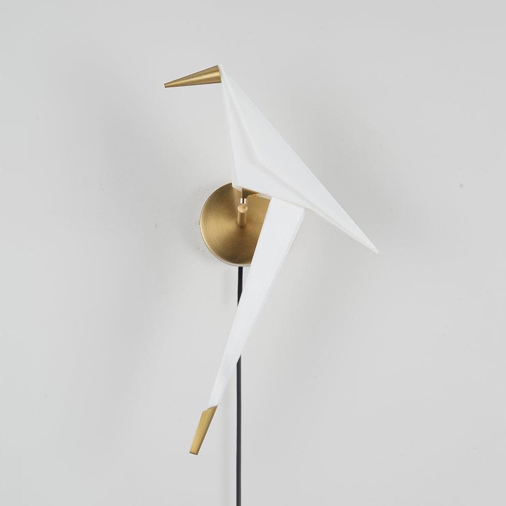 Visileth Nordic Art Crane Plug-In Wall Lamp - Neutralighting