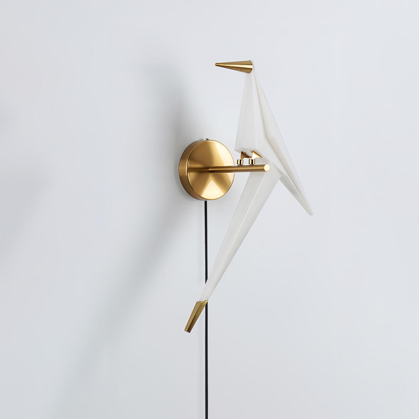 Visileth Nordic Art Crane Plug-In Wall Lamp - Neutralighting