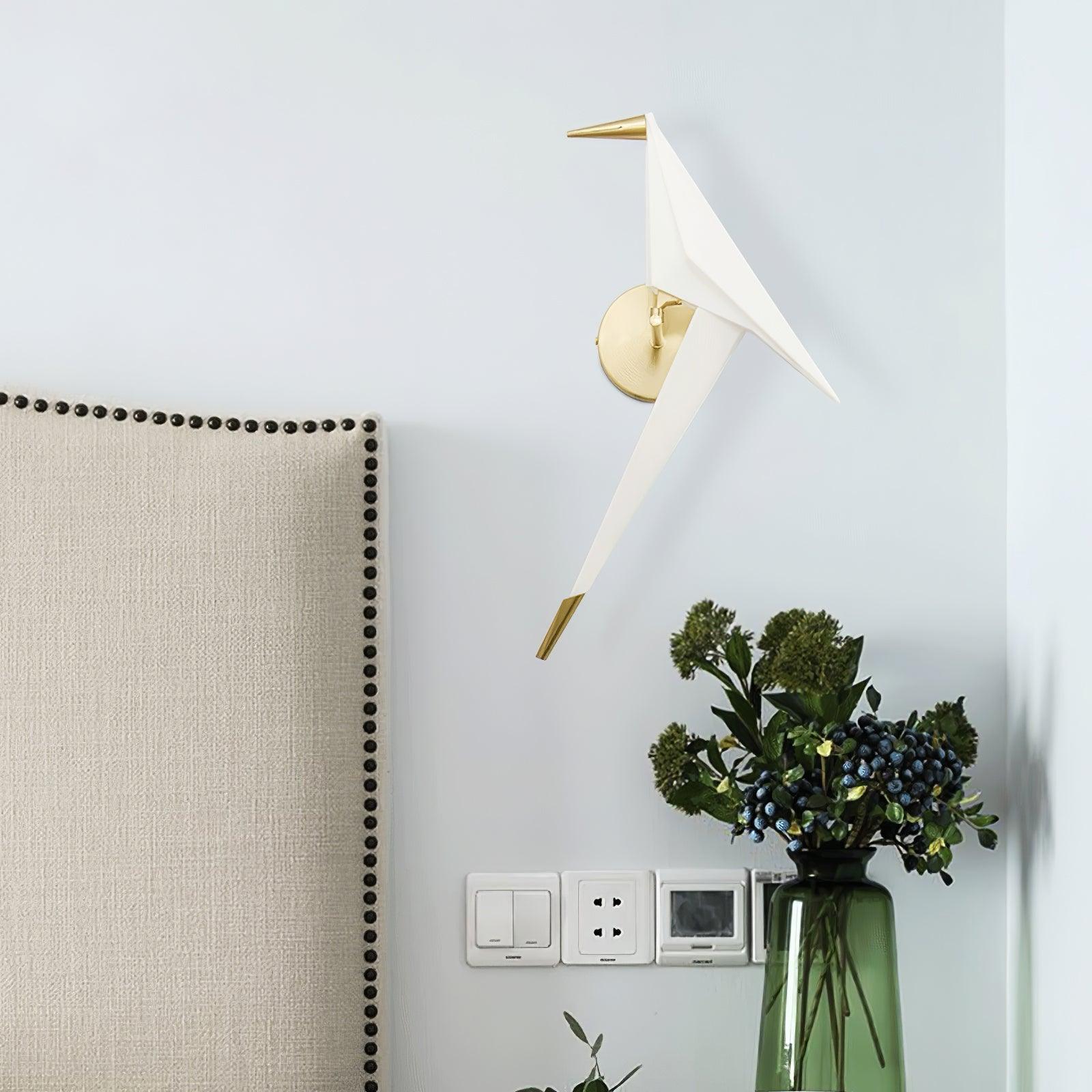 Visileth Nordic Art Crane Plug-In Wall Lamp - Neutralighting