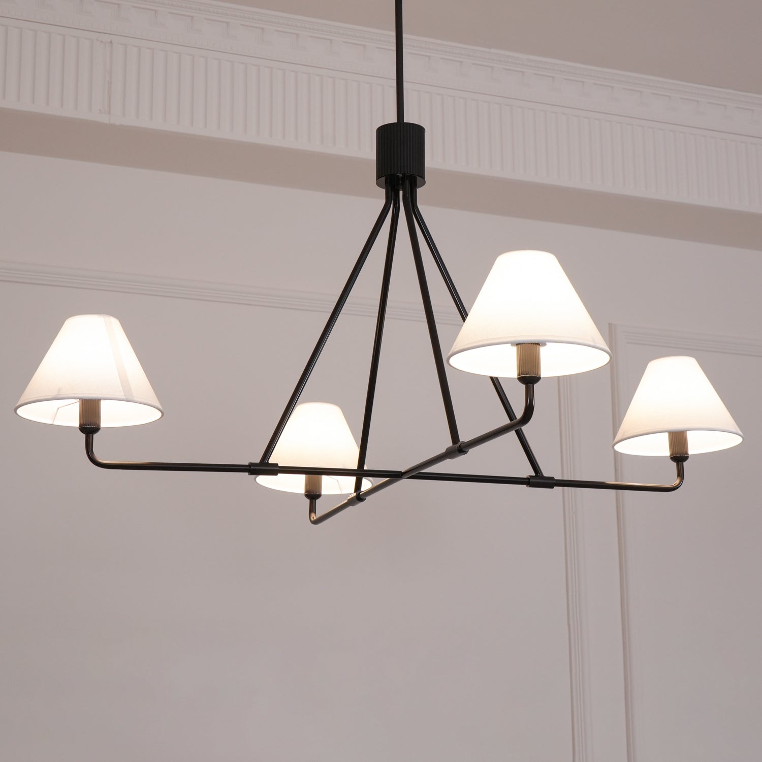 Ornuvyh Ancien Industriel Métal Tissu Lustre - Neutralighting