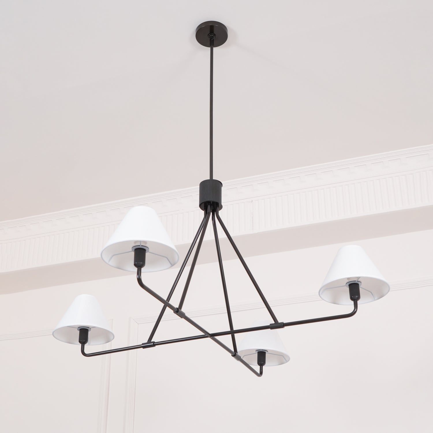 Ornuvyh Ancien Industriel Métal Tissu Lustre - Neutralighting