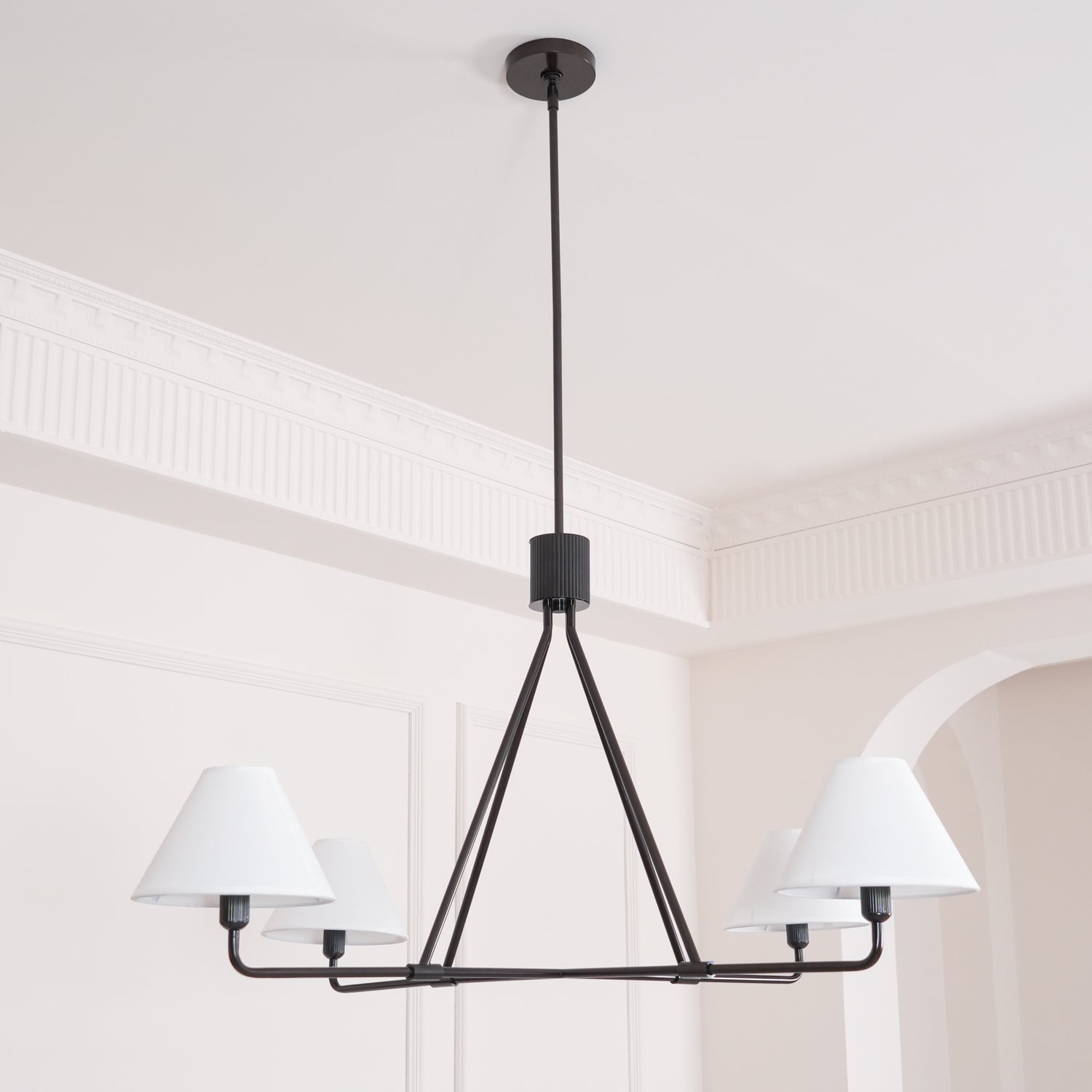 Ornuvyh Ancien Industriel Métal Tissu Lustre - Neutralighting