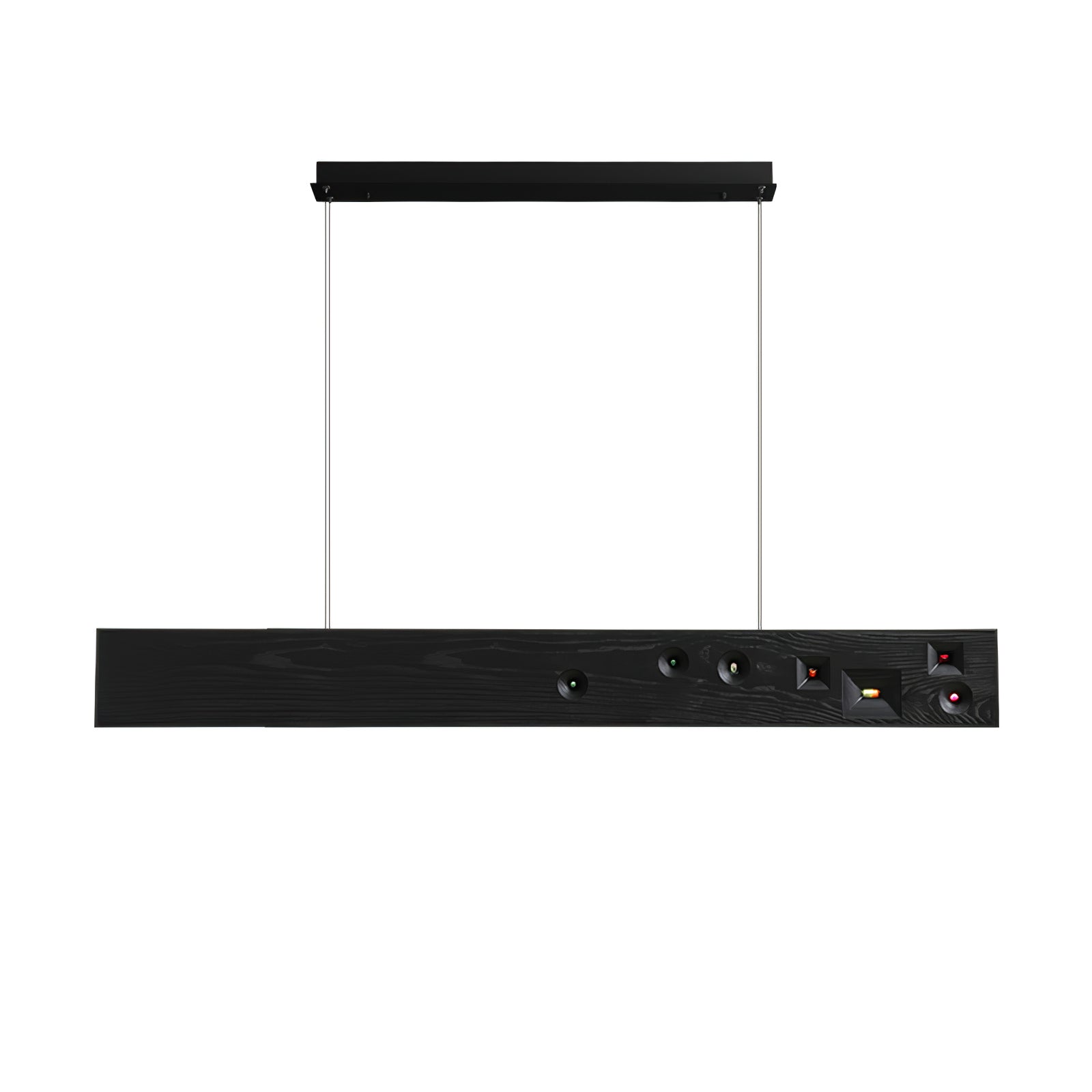 Lustra Suspension Bois Pierre Précieuse Linéaire LED - Neutralighting