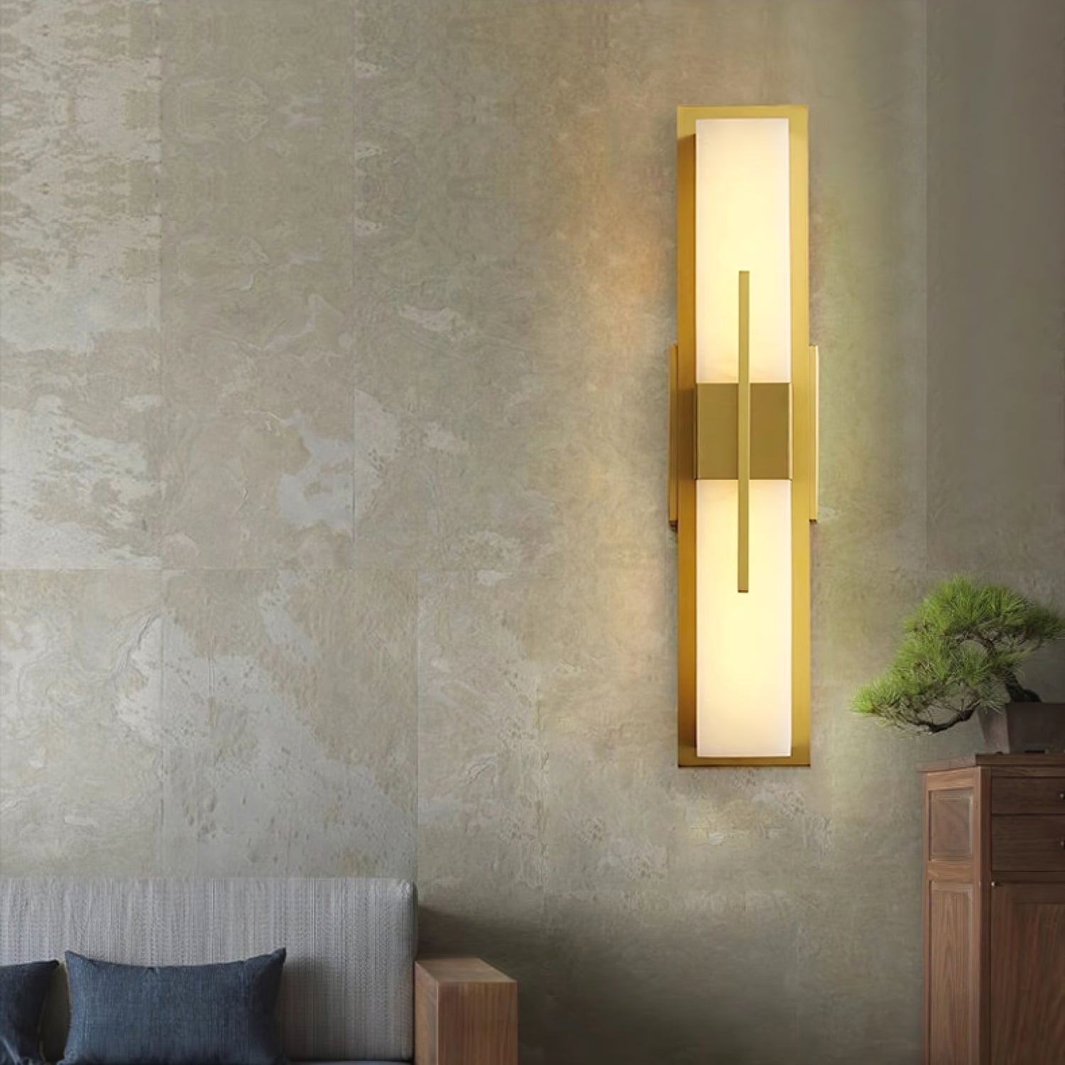 Lylirel Applique Murale Rectangulaire en Albâtre - Neutralighting