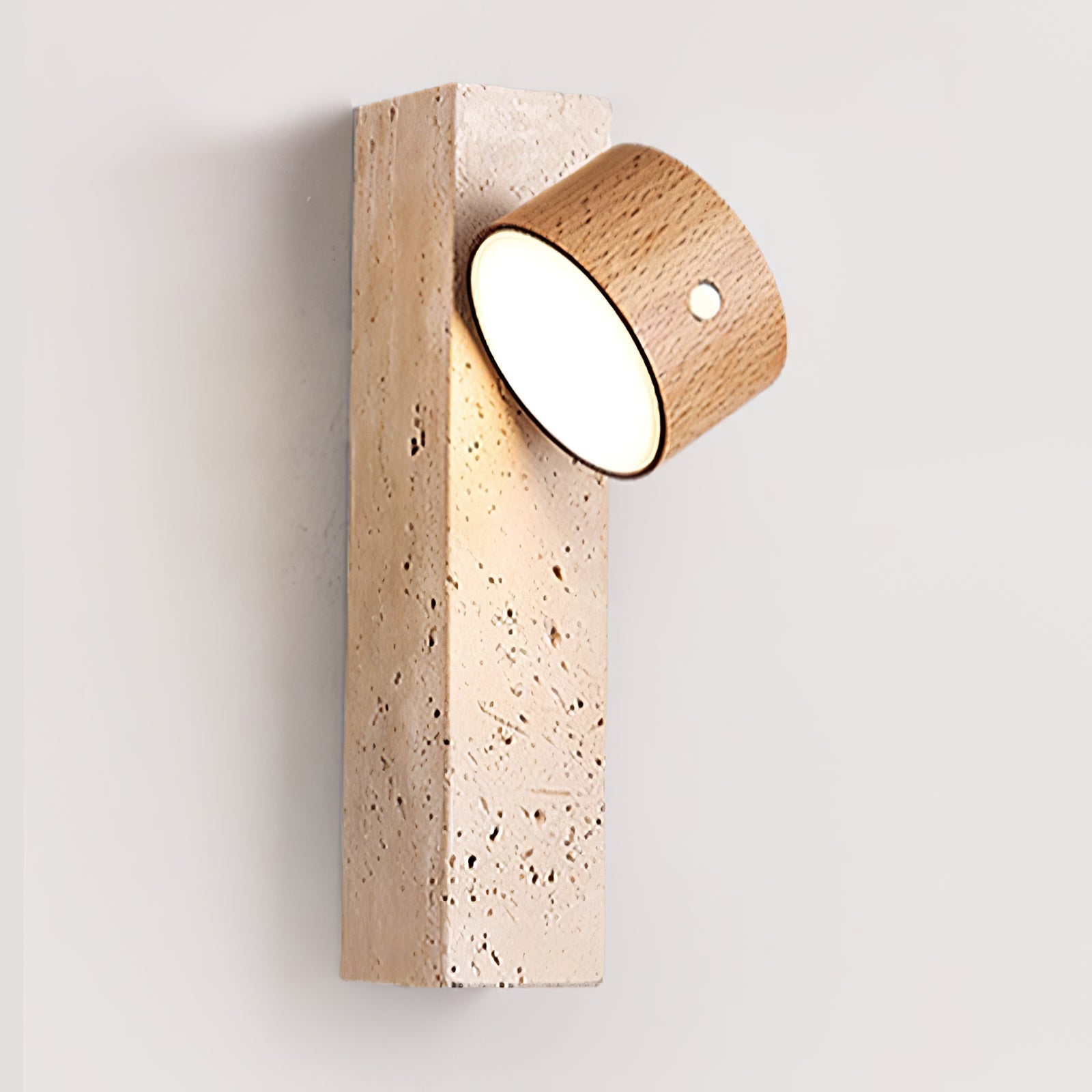 Zarinila Rectangulaire-Bloc Travertin Luminaire Mural - Neutralighting