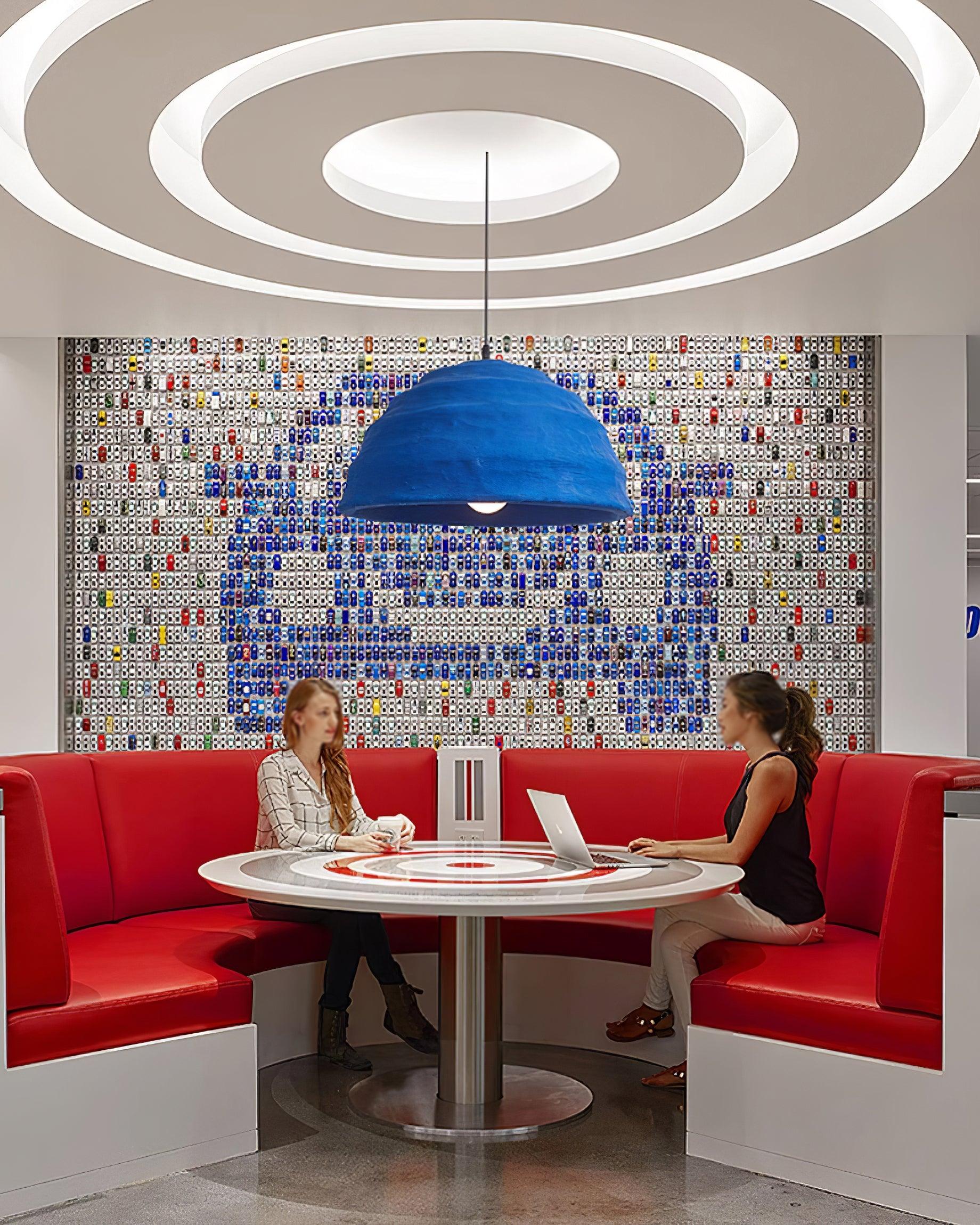 Lemon Suspension Avec Abat-jour en Polystyrène Bleu Style Urbain Industriel - Neutralighting