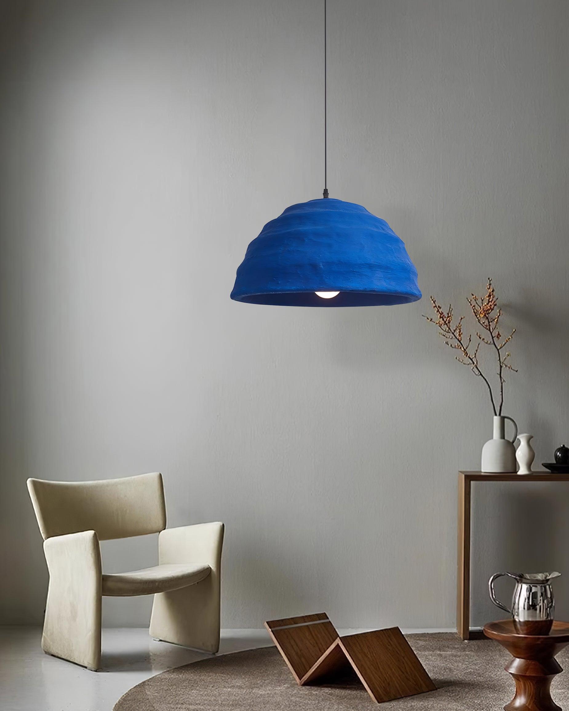 Lemon Suspension Avec Abat-jour en Polystyrène Bleu Style Urbain Industriel - Neutralighting