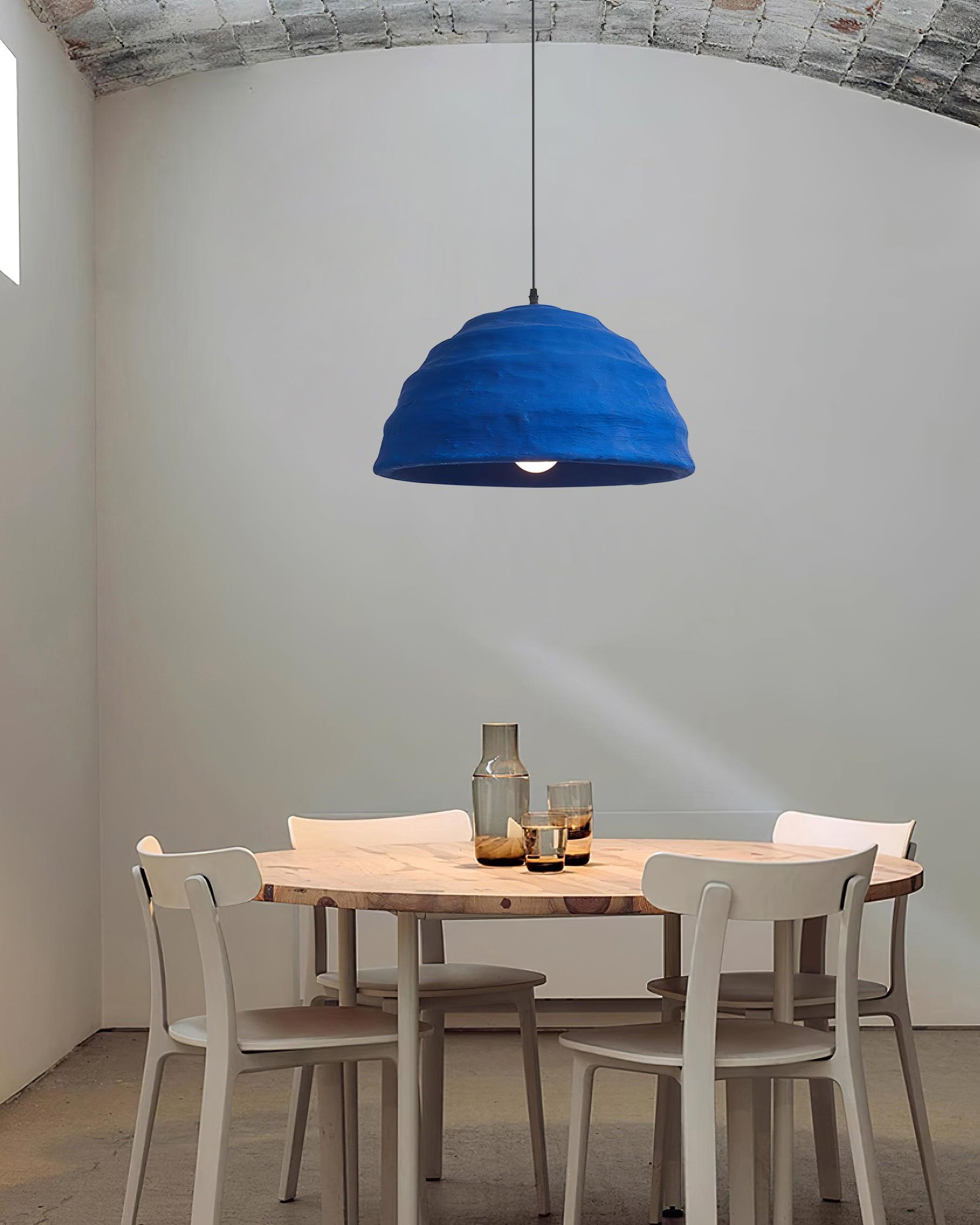 Lemon Suspension Avec Abat-jour en Polystyrène Bleu Style Urbain Industriel - Neutralighting