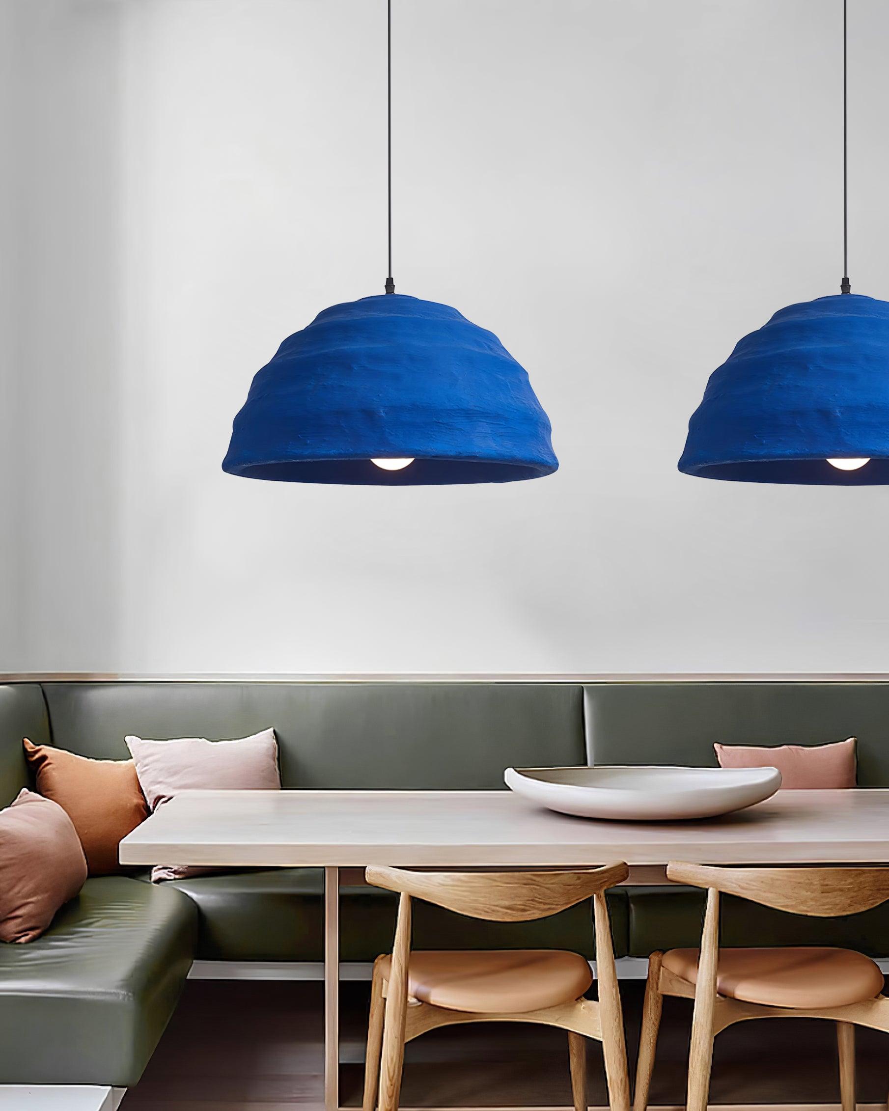 Lemon Suspension Avec Abat-jour en Polystyrène Bleu Style Urbain Industriel - Neutralighting