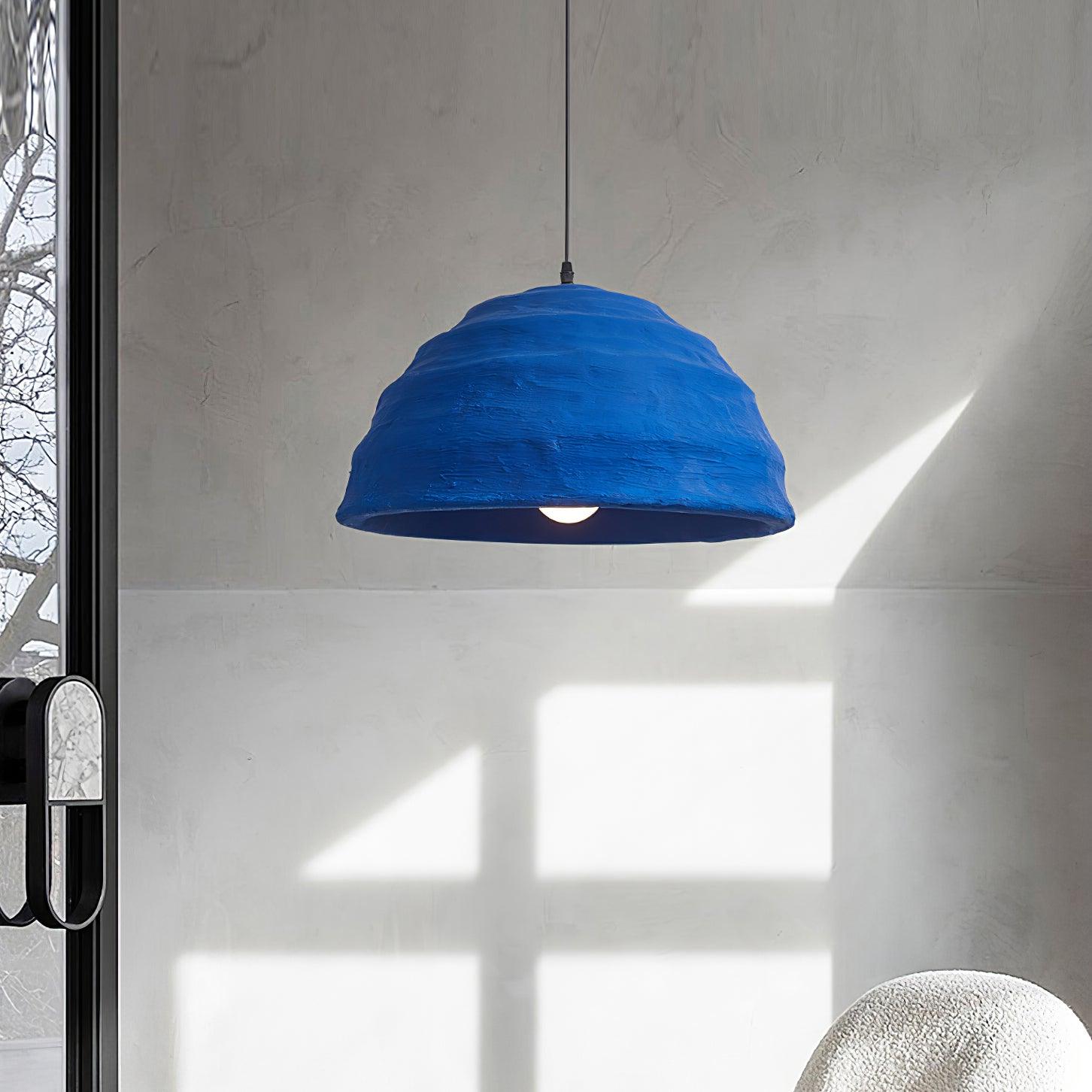Lemon Suspension Avec Abat-jour en Polystyrène Bleu Style Urbain Industriel - Neutralighting