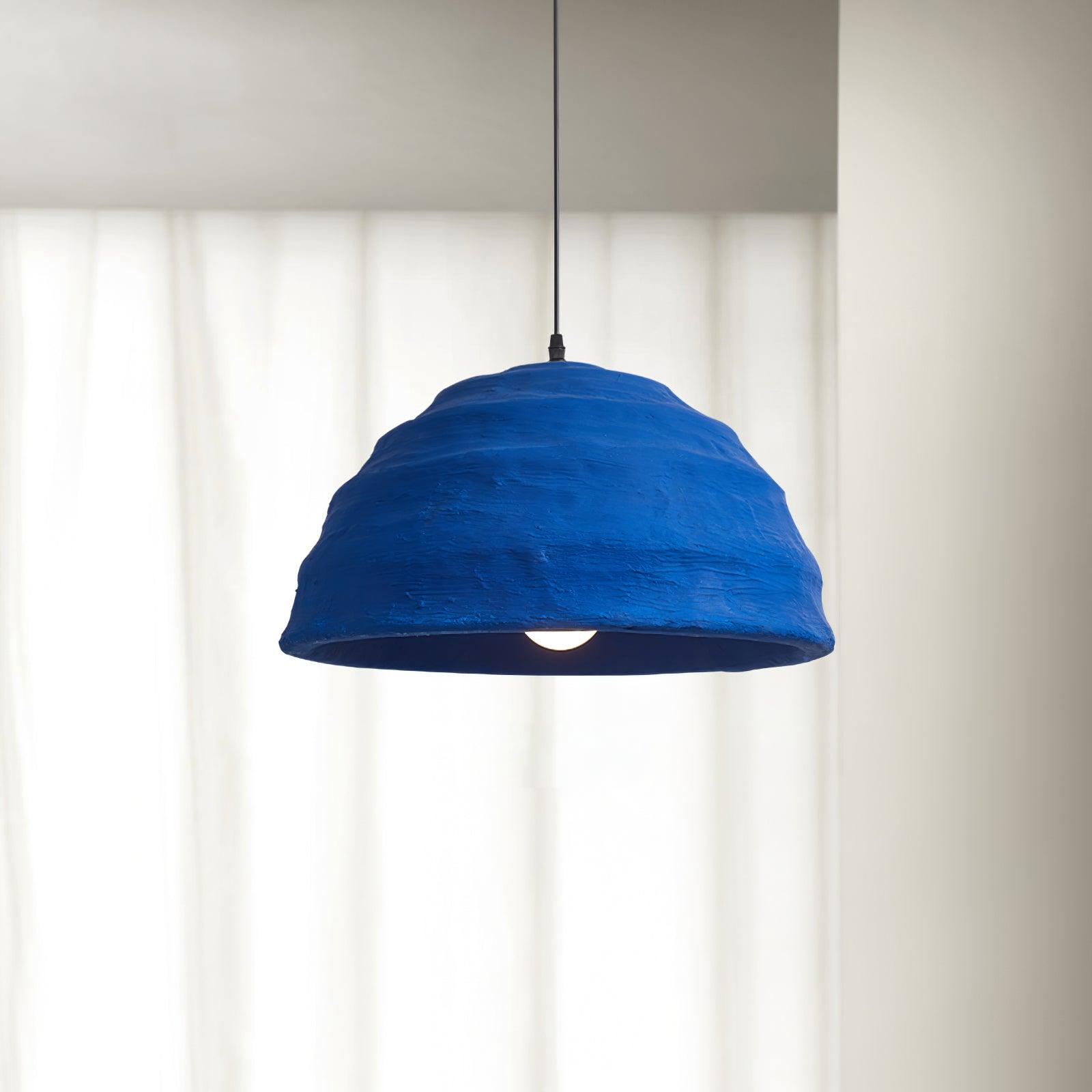 Lemon Suspension Avec Abat-jour en Polystyrène Bleu Style Urbain Industriel - Neutralighting