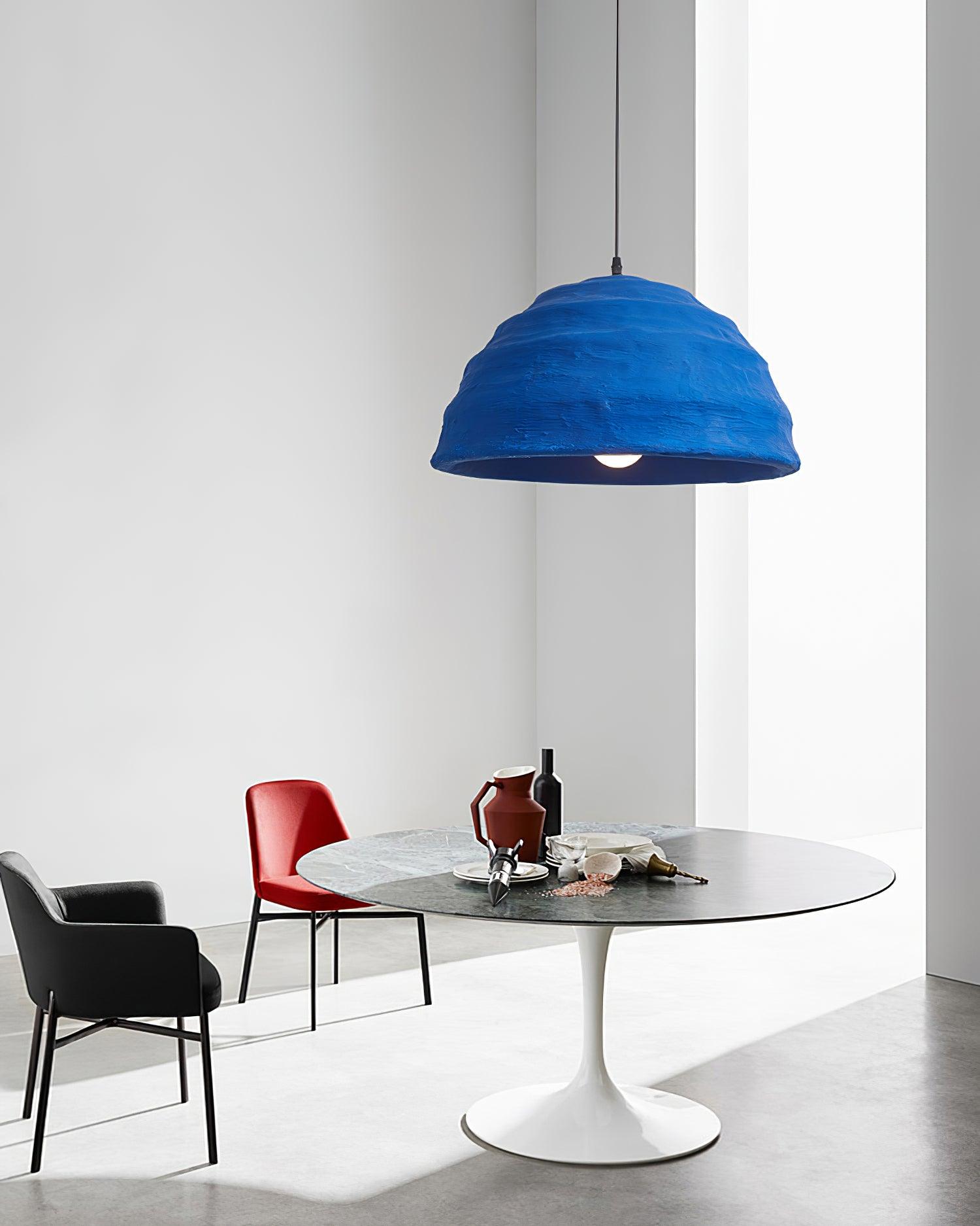 Lemon Suspension Avec Abat-jour en Polystyrène Bleu Style Urbain Industriel - Neutralighting