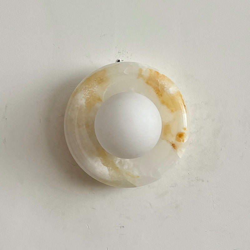 Aursilos Applique Murale Verre Jade Blanc Art Nordique Premium - Neutralighting