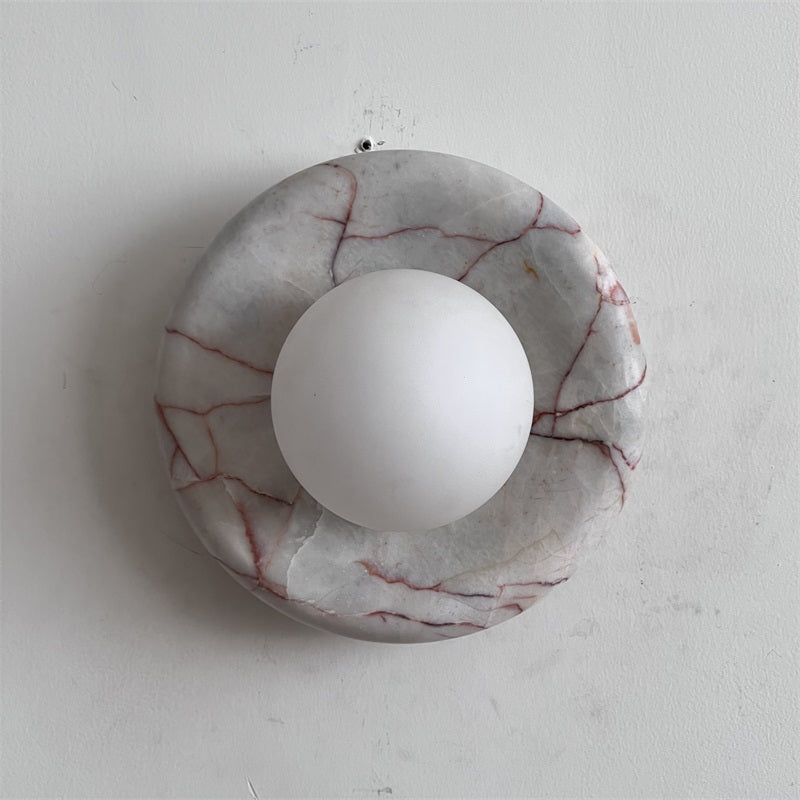 Vomire Applique Murale en Marbre Rouge Nordique Premium - Neutralighting