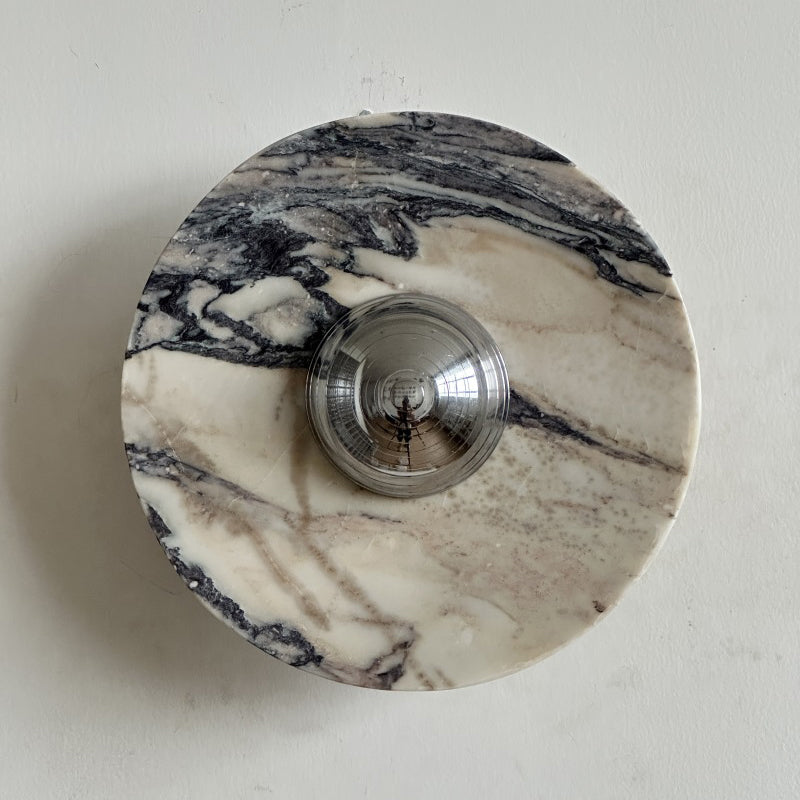 Alter Applique Murale Ronde en Marbre et Métal Style Minimaliste Moderne - Neutralighting