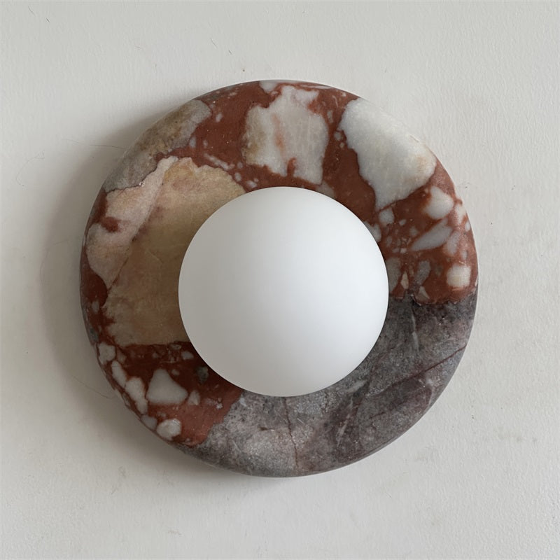 Vomire Applique Murale en Marbre Rouge Nordique Premium - Neutralighting