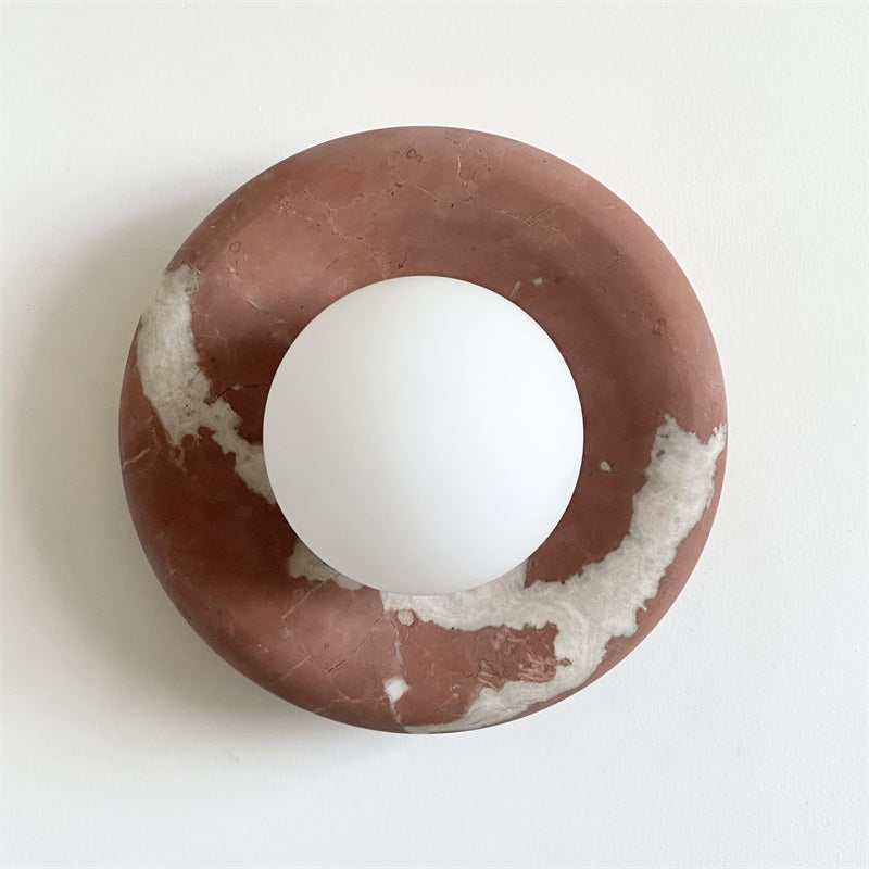 Vomire Applique Murale en Marbre Rouge Nordique Premium - Neutralighting