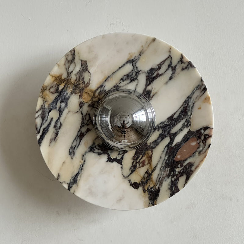 Alter Applique Murale Ronde en Marbre et Métal Style Minimaliste Moderne - Neutralighting