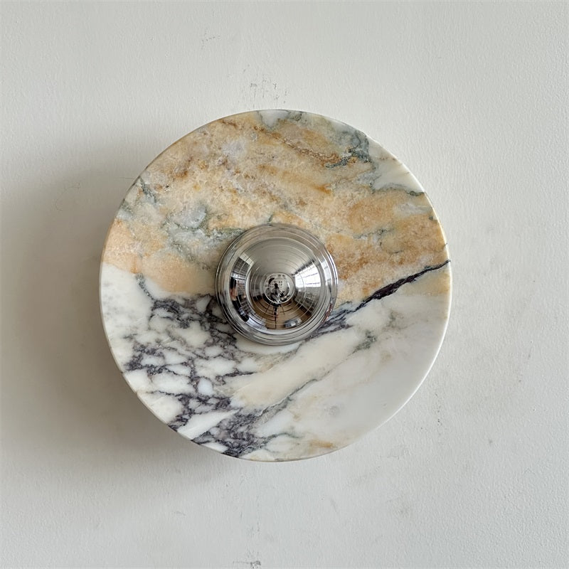 Alba Applique Murale en Chrome, Marbre et Métal Style Minimaliste Moderne - Neutralighting