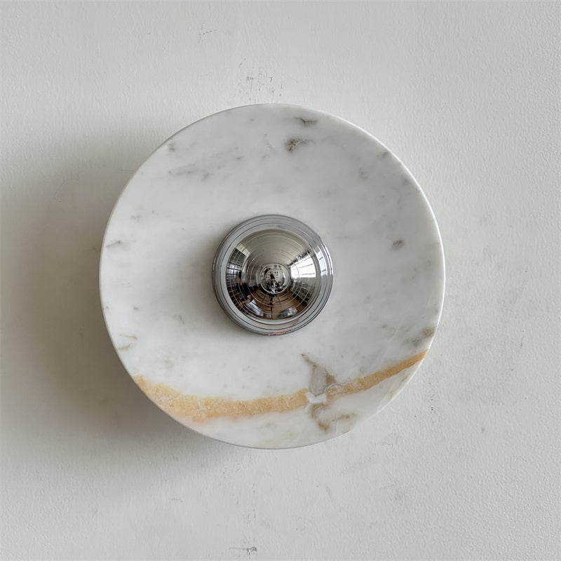 Alba Applique Murale en Chrome, Marbre et Métal Style Minimaliste Moderne - Neutralighting