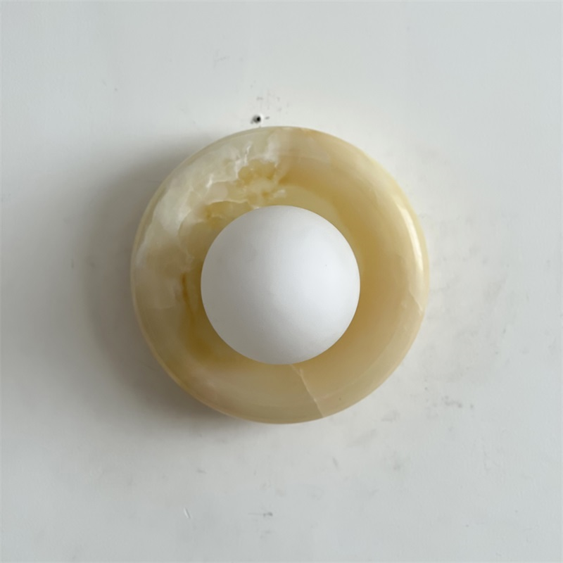 Aursilos Applique Murale Verre Jade Blanc Art Nordique Premium - Neutralighting