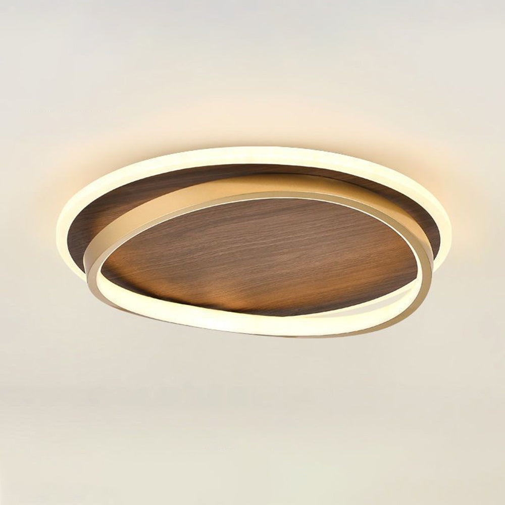 Arisha Moderne Rund Dimmable Plafonnier Or Métal Acrylique Chambre à coucher