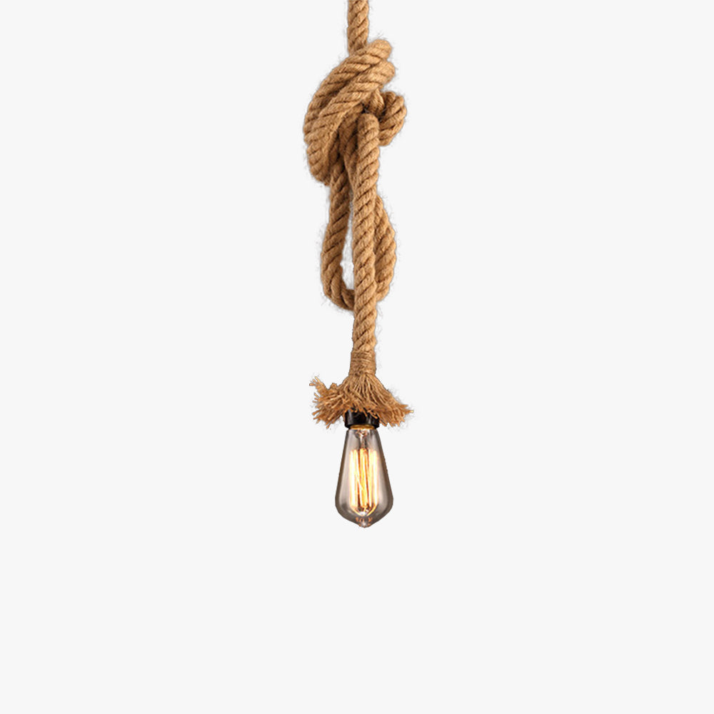 Silva Rétro Industrie LED Suspension Chanvre Corde Café/Restaurant - Neutralighting