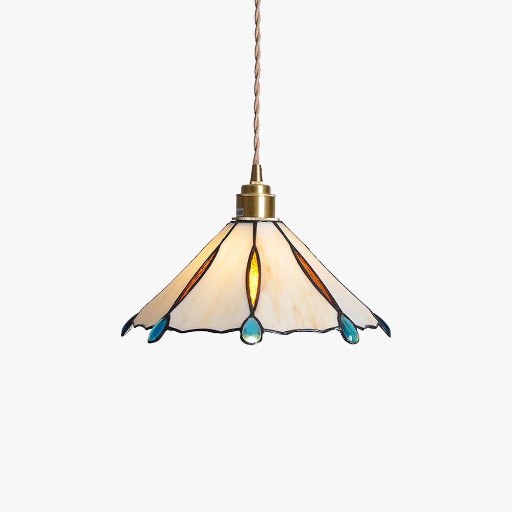 Tiffany Vintage Suspension Métal/Verre Chambre/Salon/Entrée - Neutralighting
