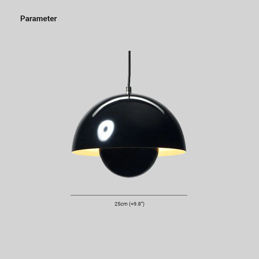 Zinra Suspension Ronde Moderne. Métal. Noir/Blanc/Rouge/Jaune - Neutralighting